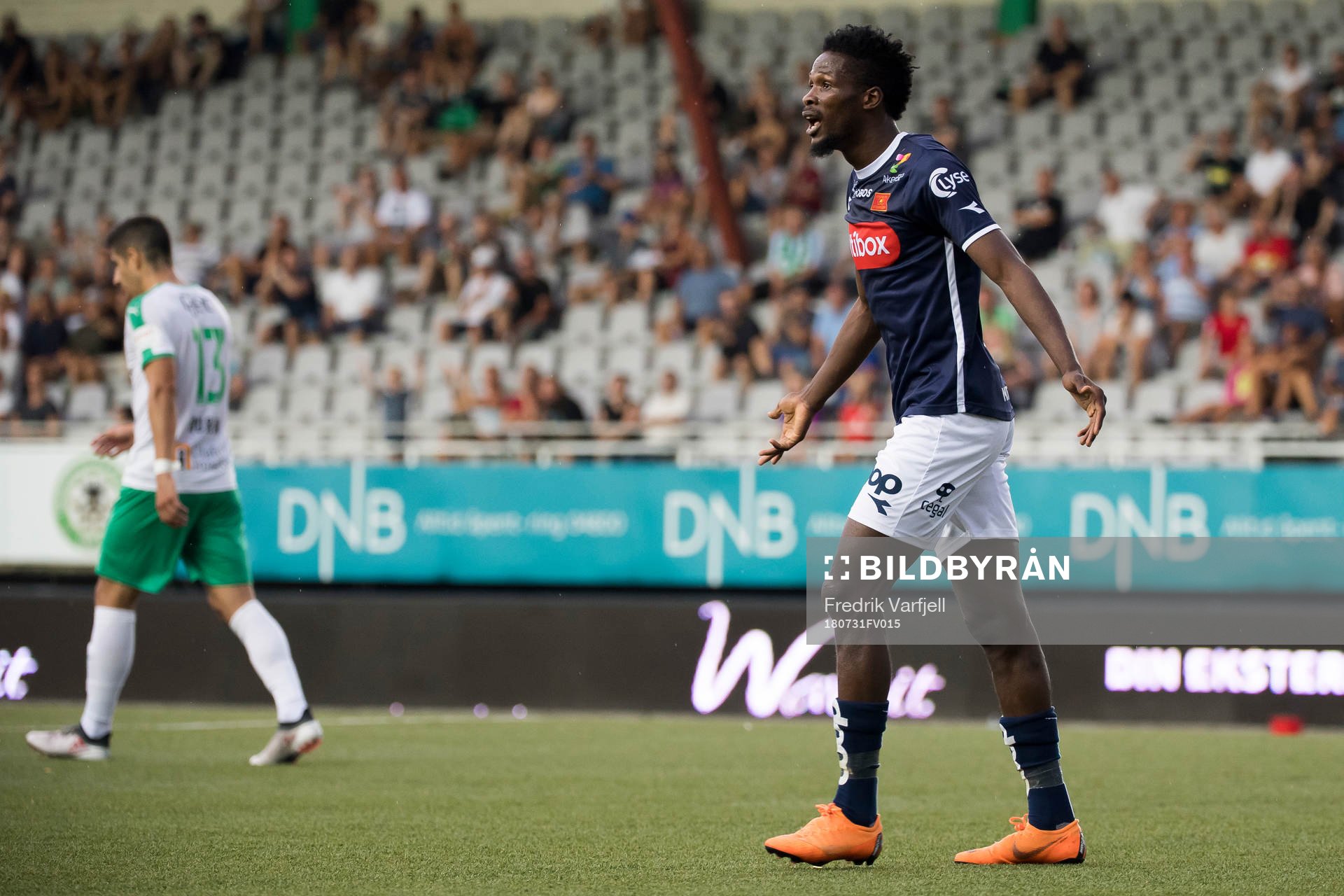 Usman Sale of Viking looks dejected