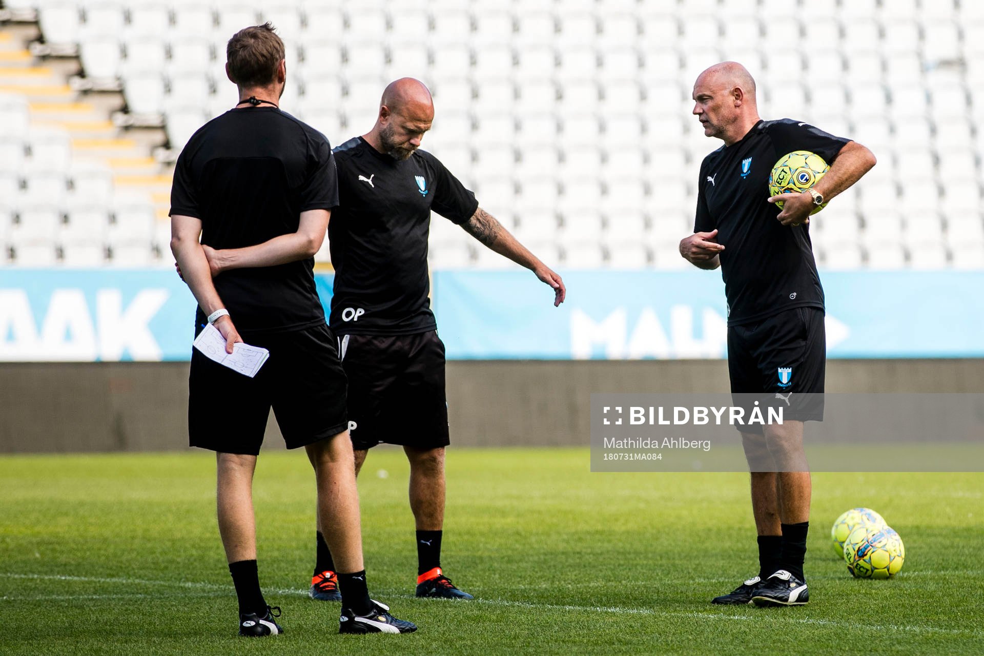 Malmö FFs assisterande tränare Olof Persson och tränare