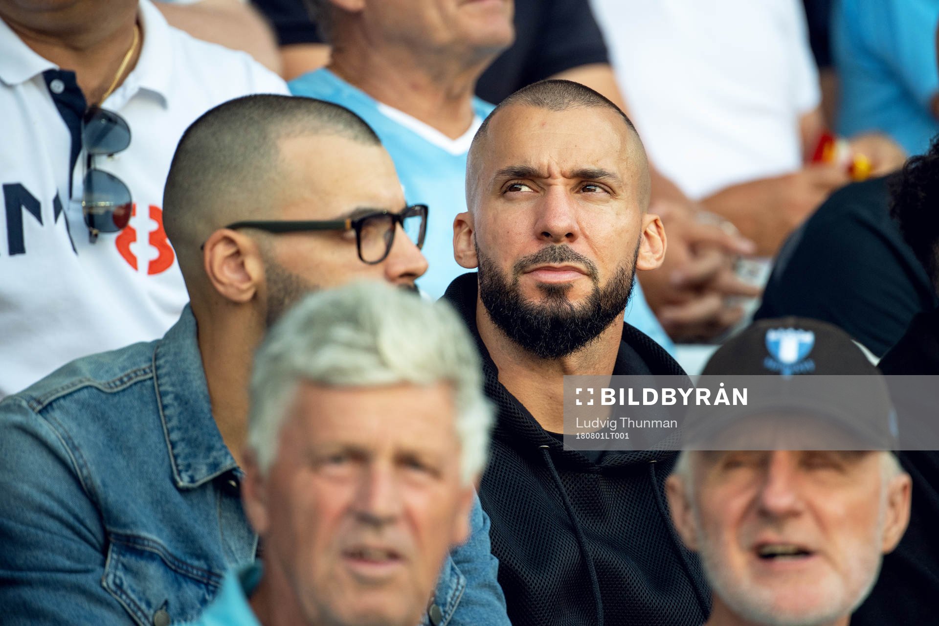 Guillermo Molins of Malmö FF in the stands prior to the