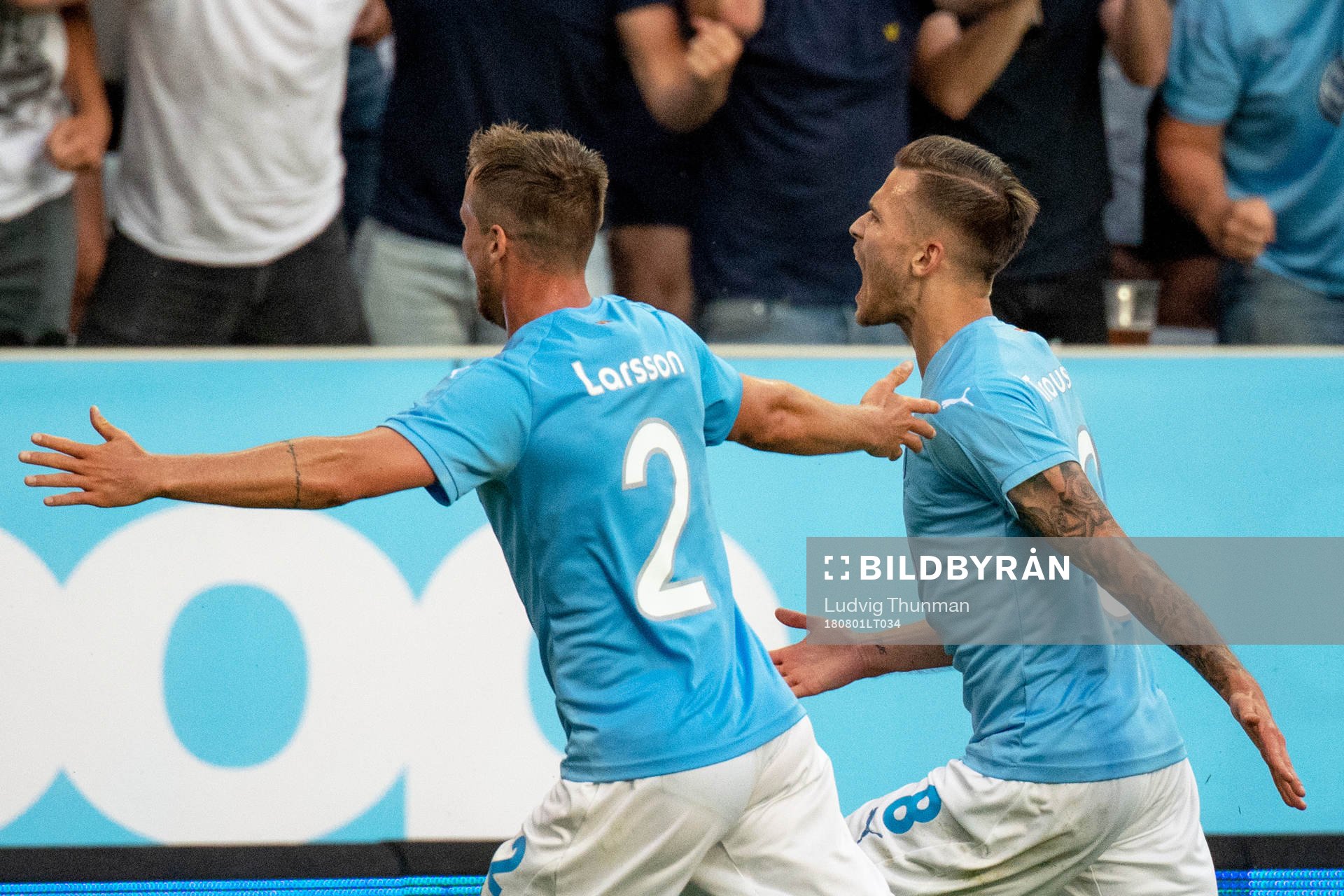 Arnór Ingvi Traustason of Malmö FF celebrates