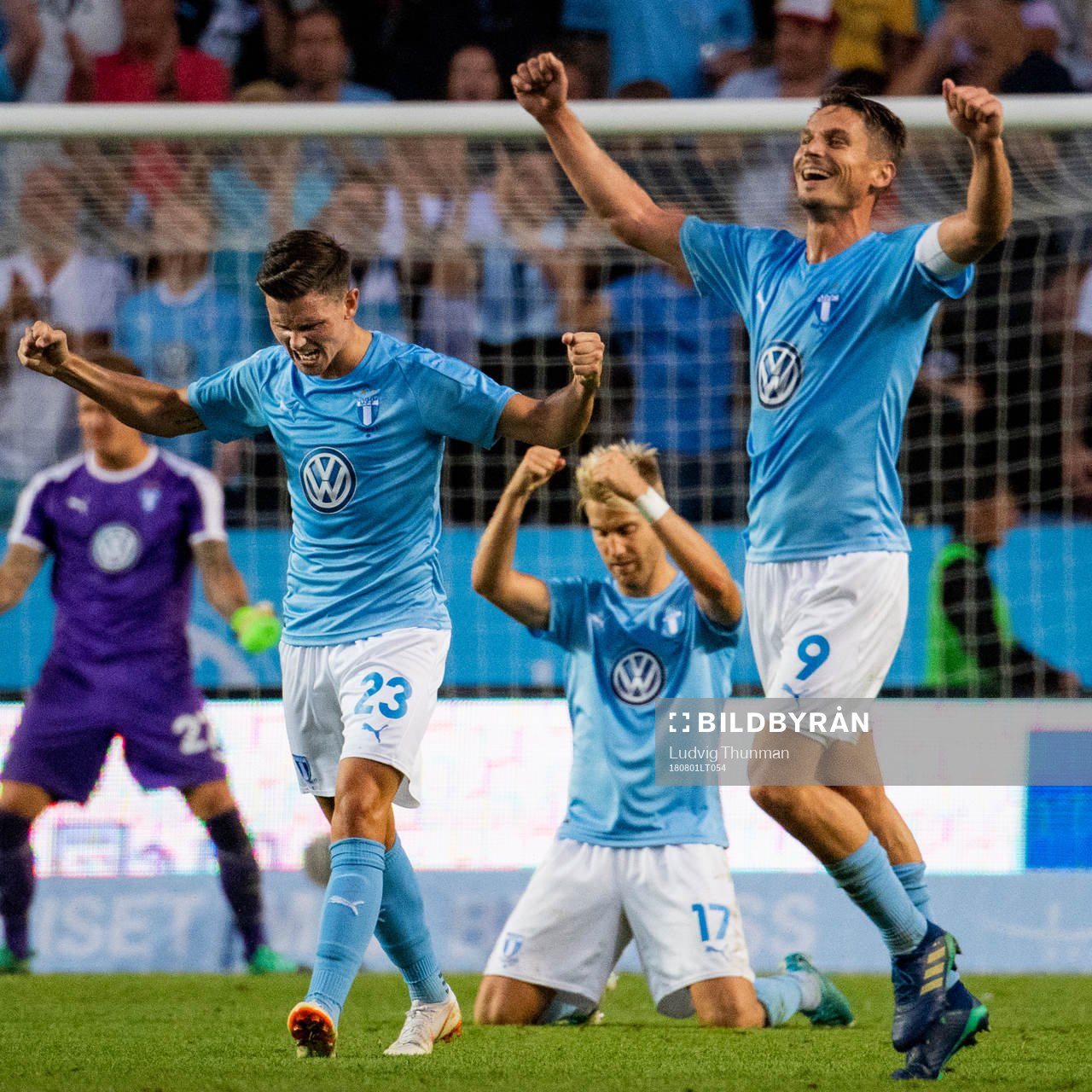 Marcus Antonsson, Markus Rosenberg and Rasmus Bengtsson of