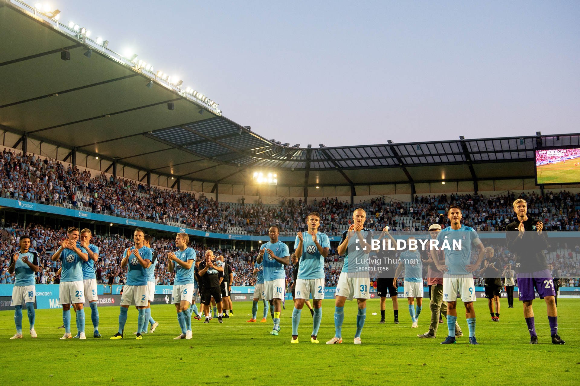 Players of Malmö FF celebrates