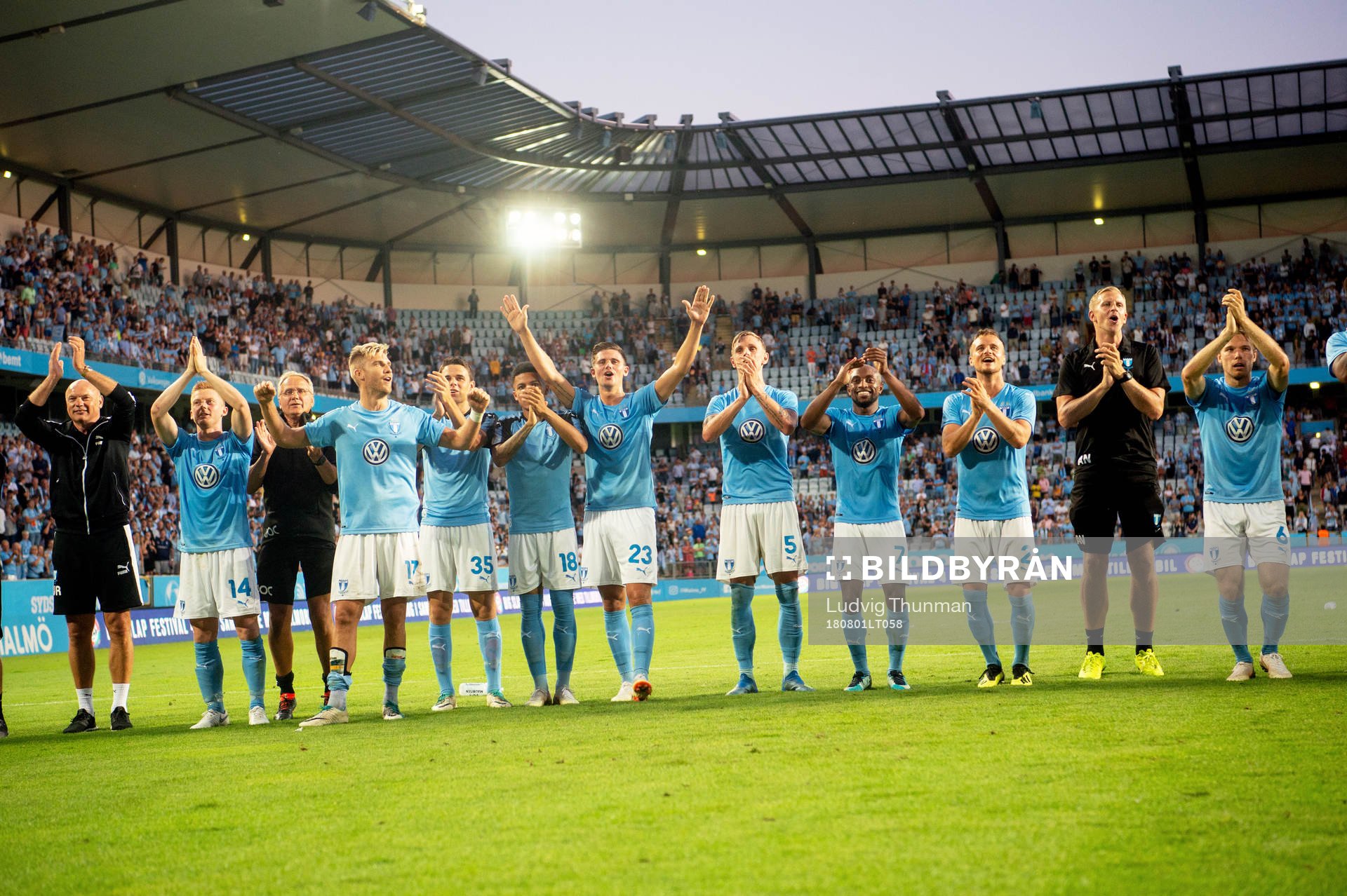 Players of Malmö FF celebrates