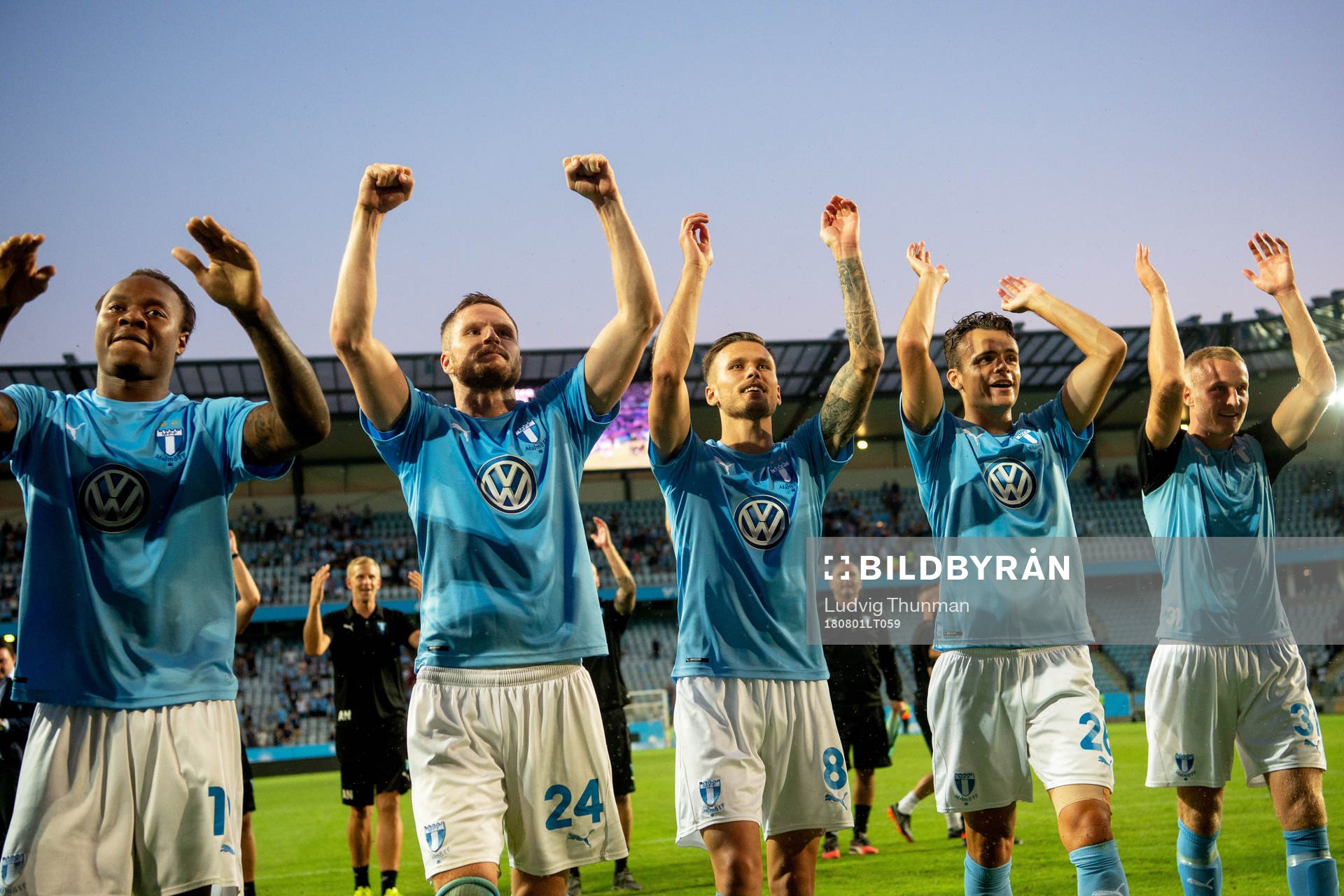 Players of Malmö FF celebrates