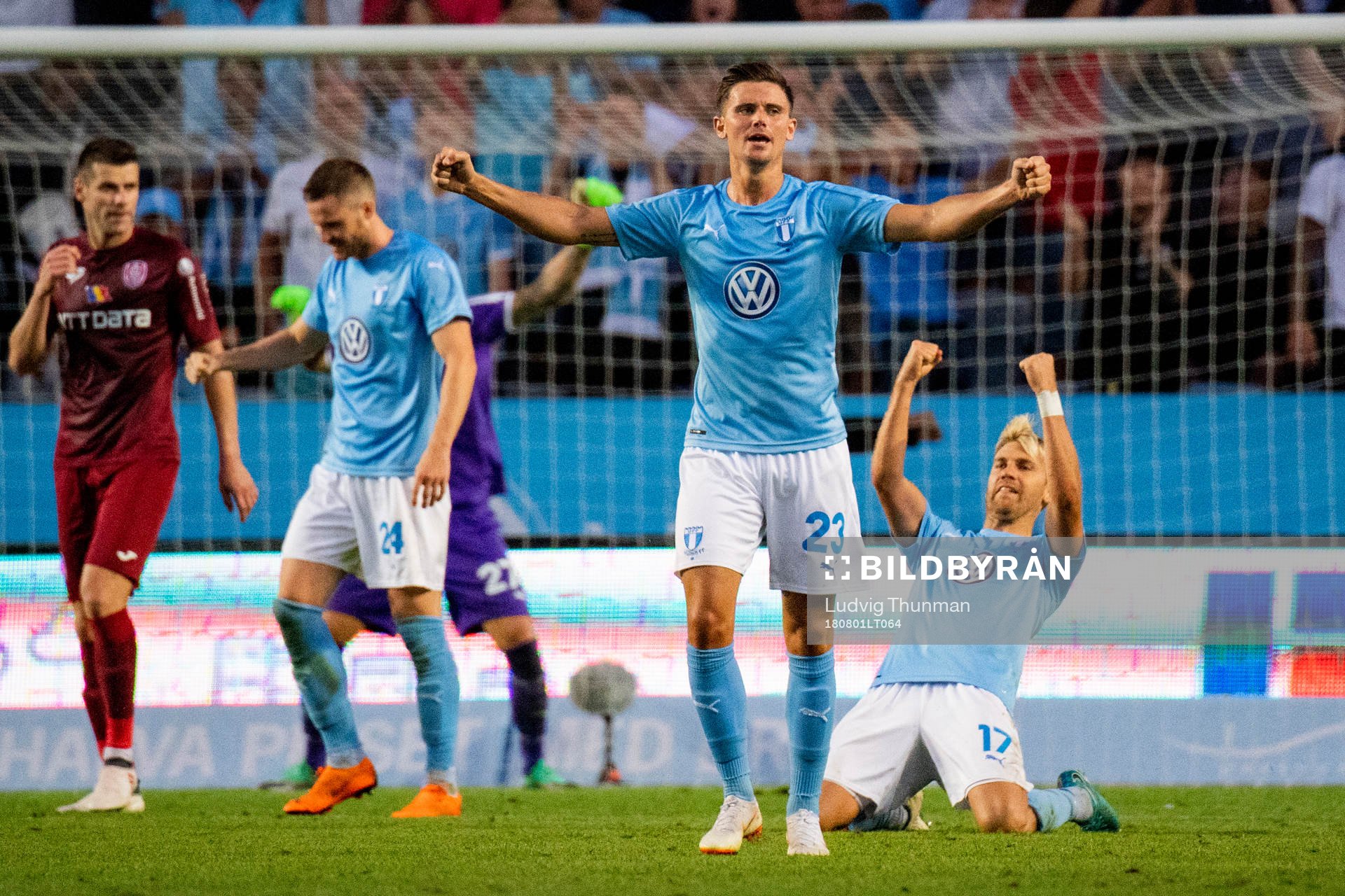 Marcus Antonsson and Rasmus Bengtsson of Malmö FF