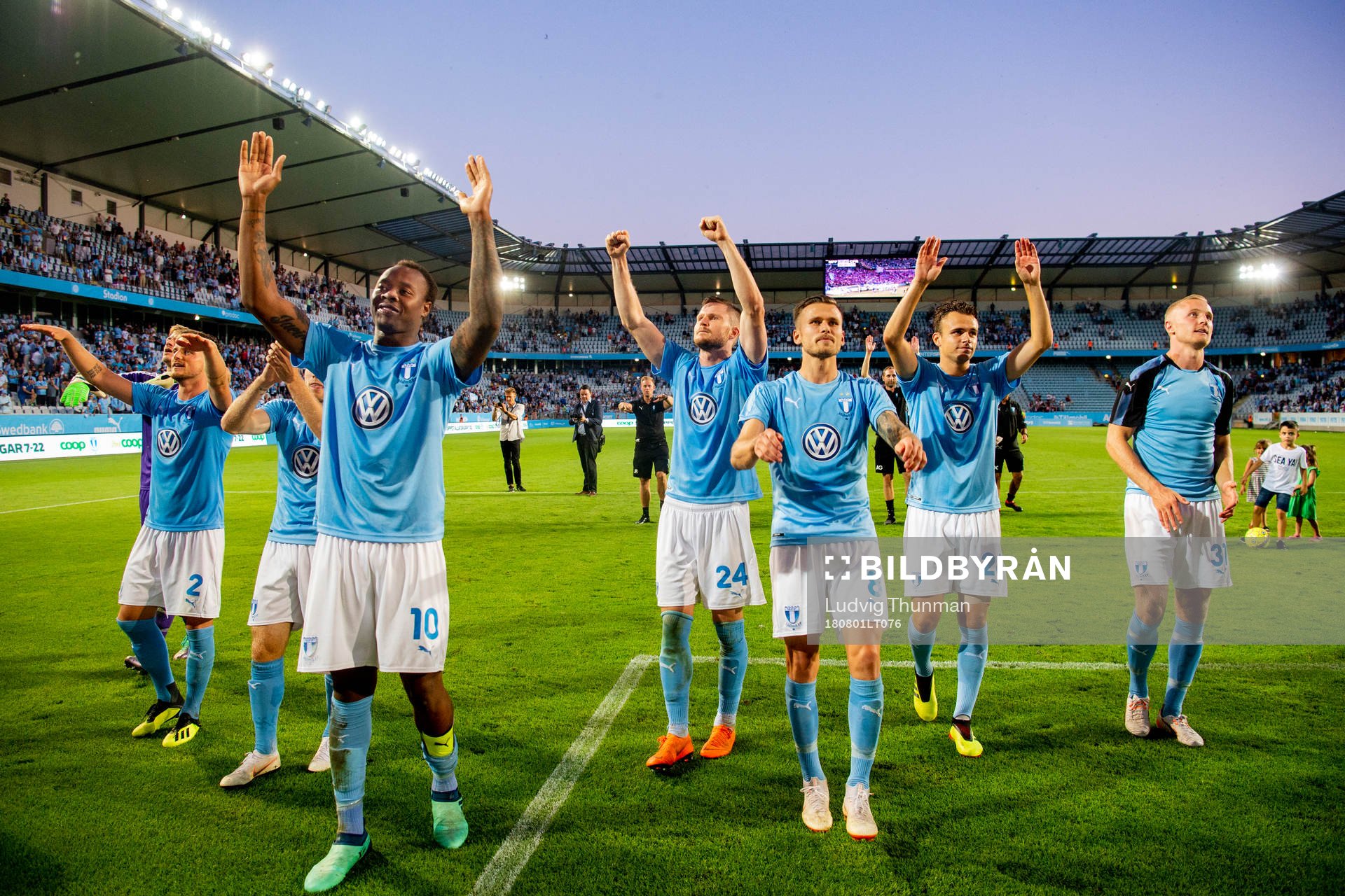 Players of Malmö FF celebrates