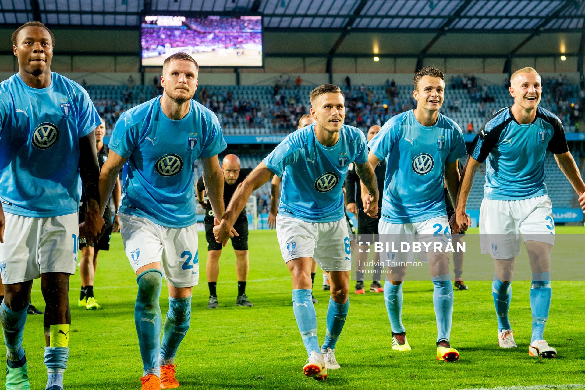 Players of Malmö FF celebrates