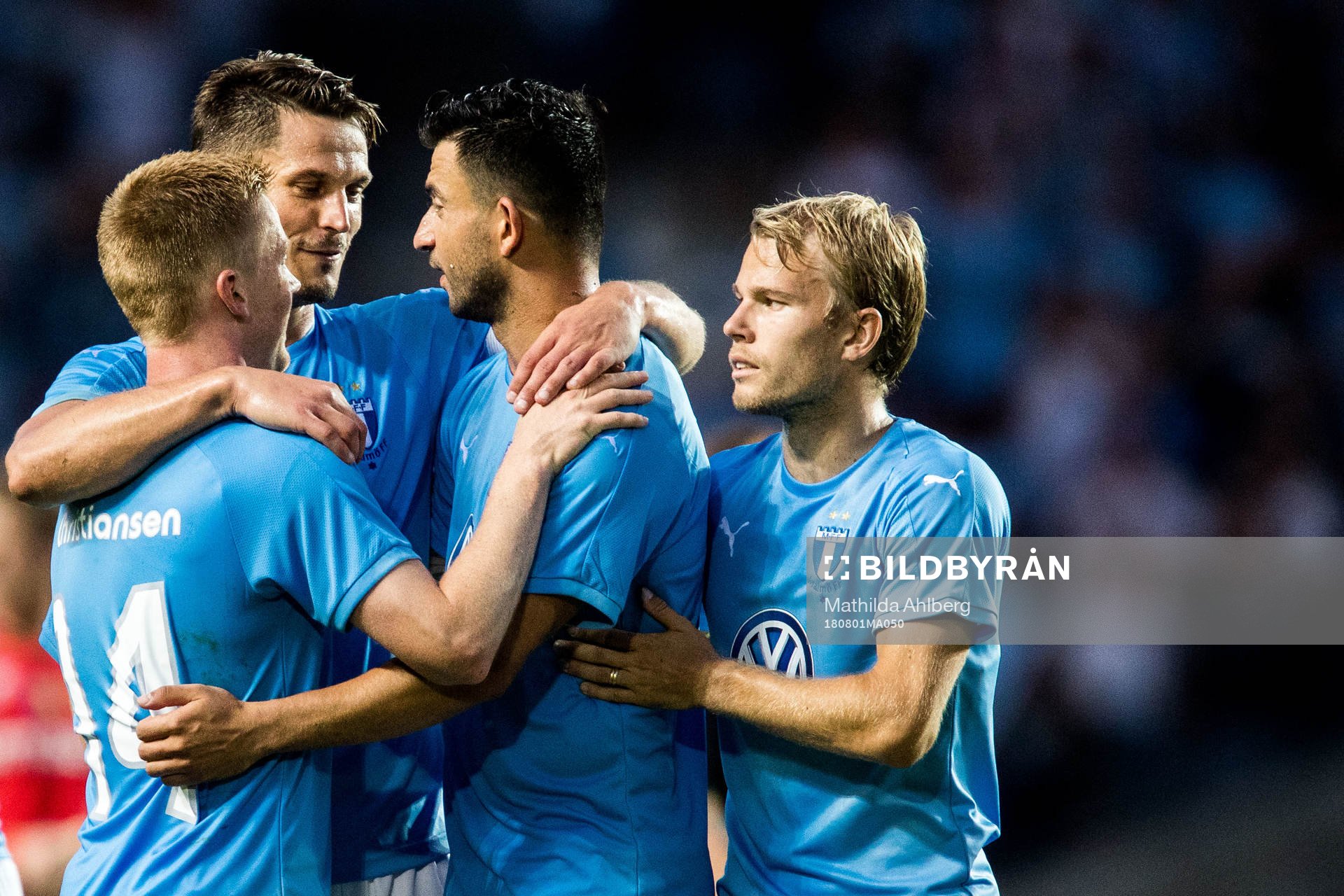 Anders Christiansen, Markus Rosenberg, Behrang Safari and