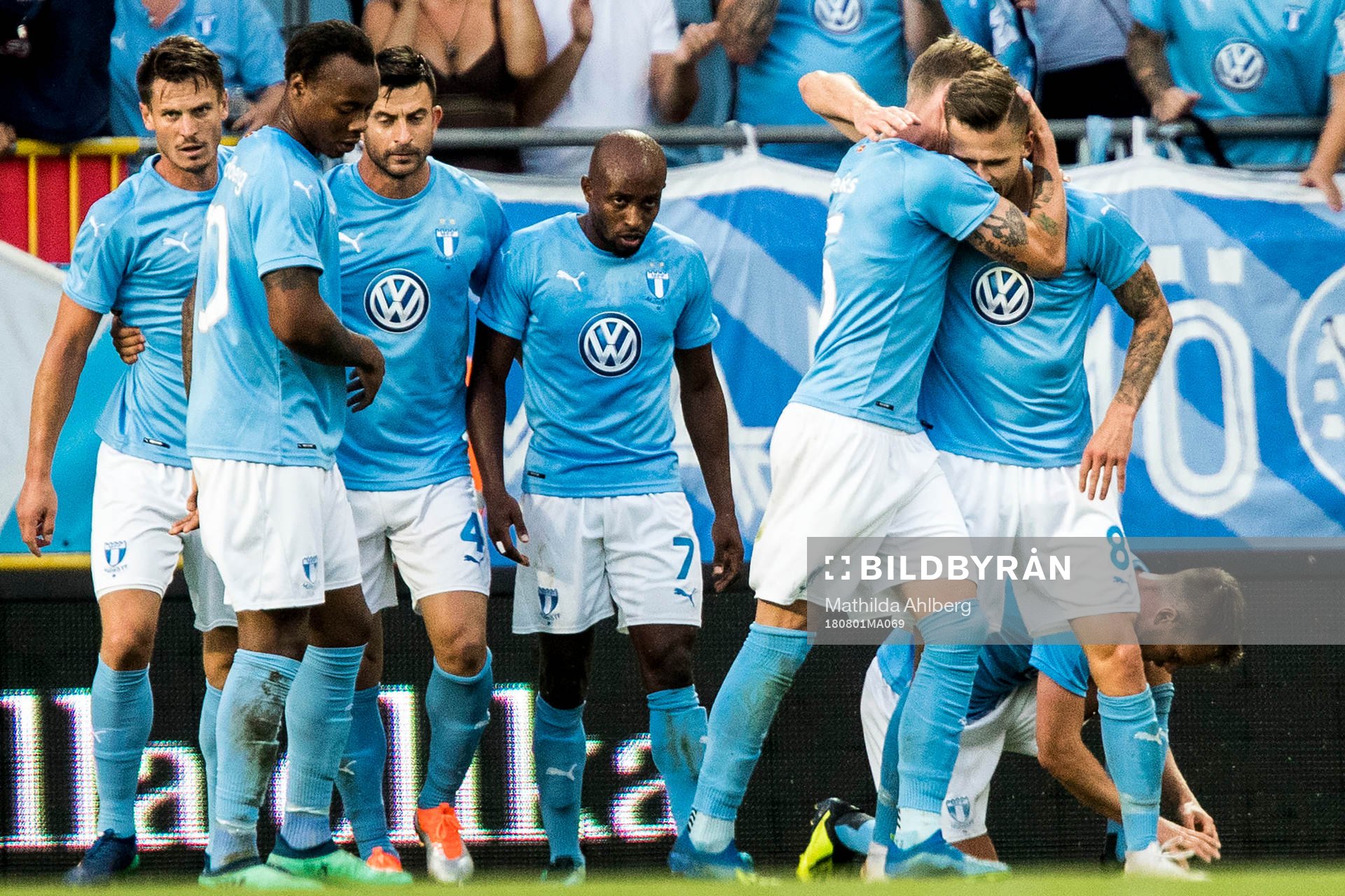 Arnór Ingvi Traustason of Malmö FF celebrates