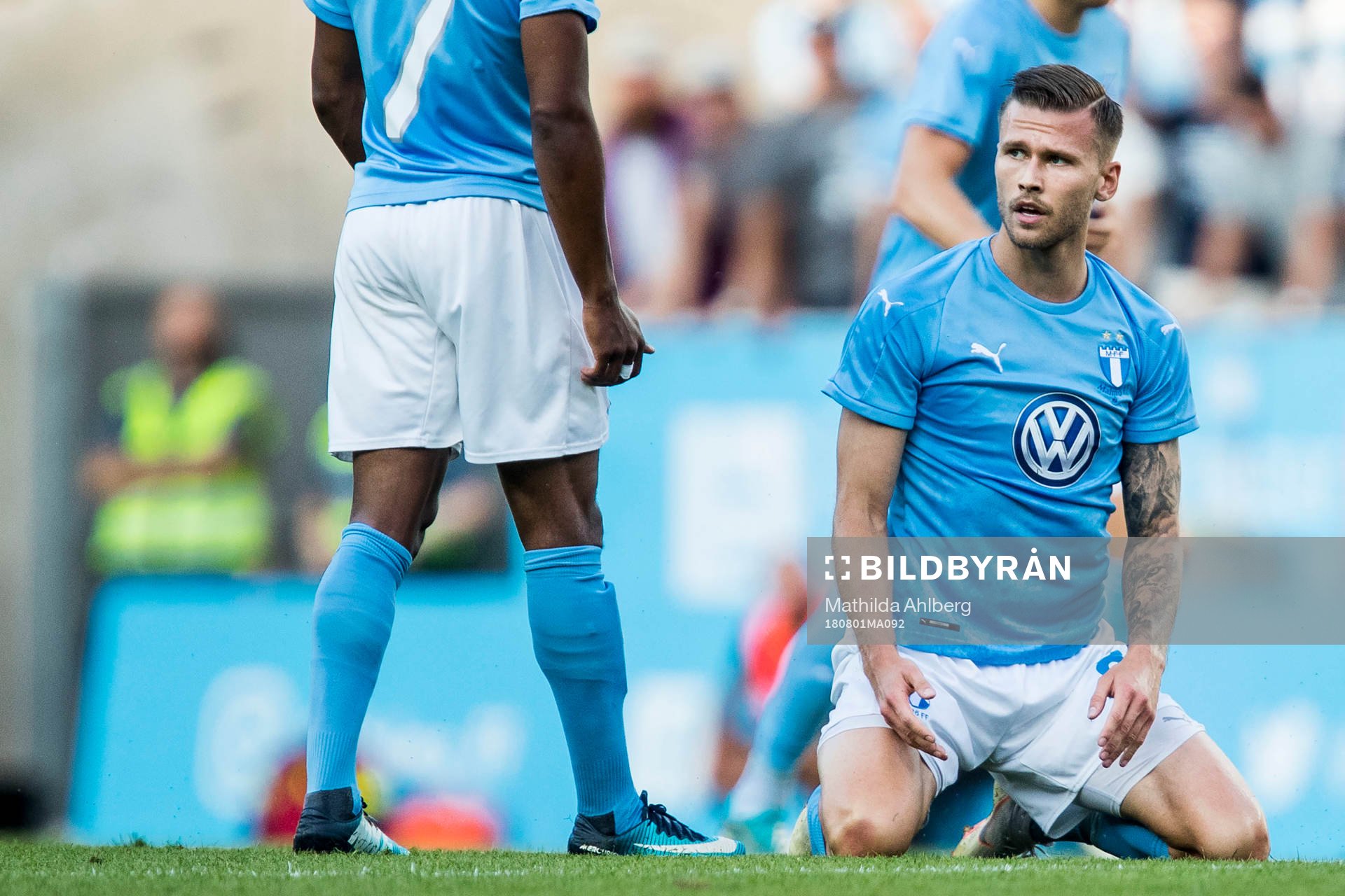Arnór Ingvi Traustason of Malmö FF looks dejected