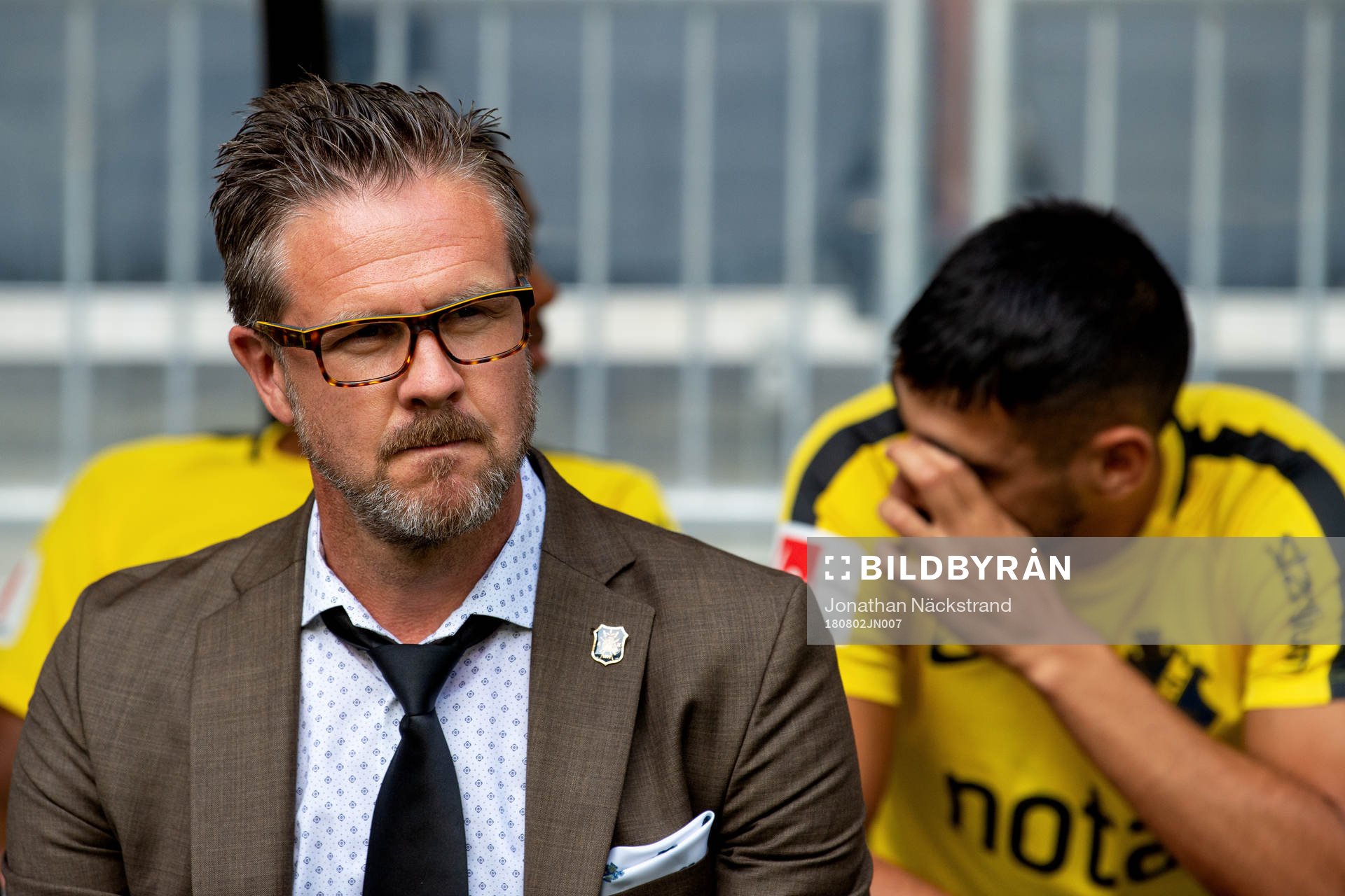 coach Rikard Norling of AIK prior to the UEFA Europa League