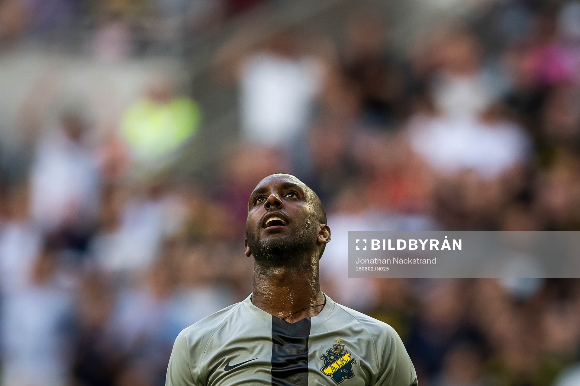 Henok Goitom of AIK reacts