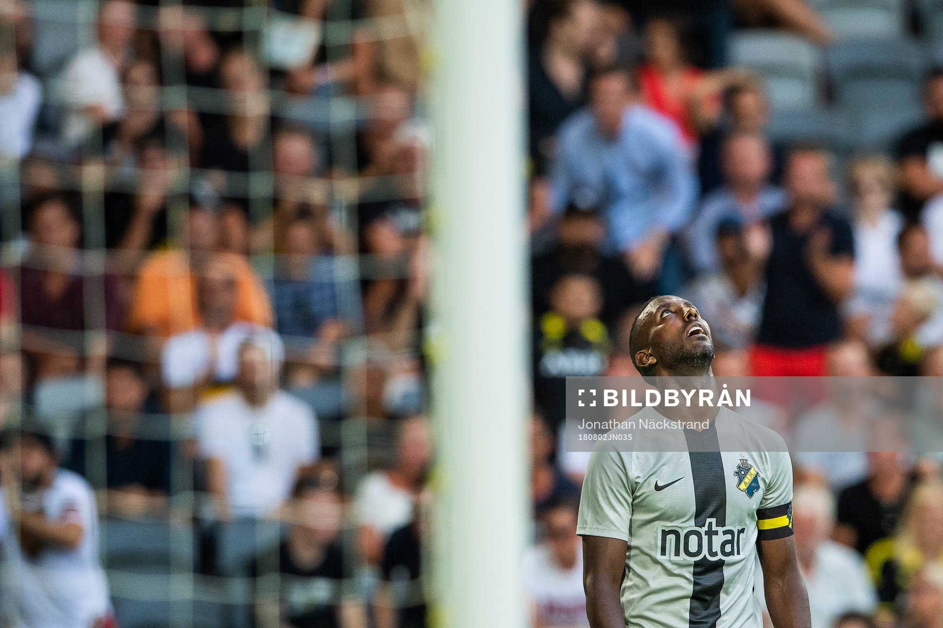 Henok Goitom of AIK reacts