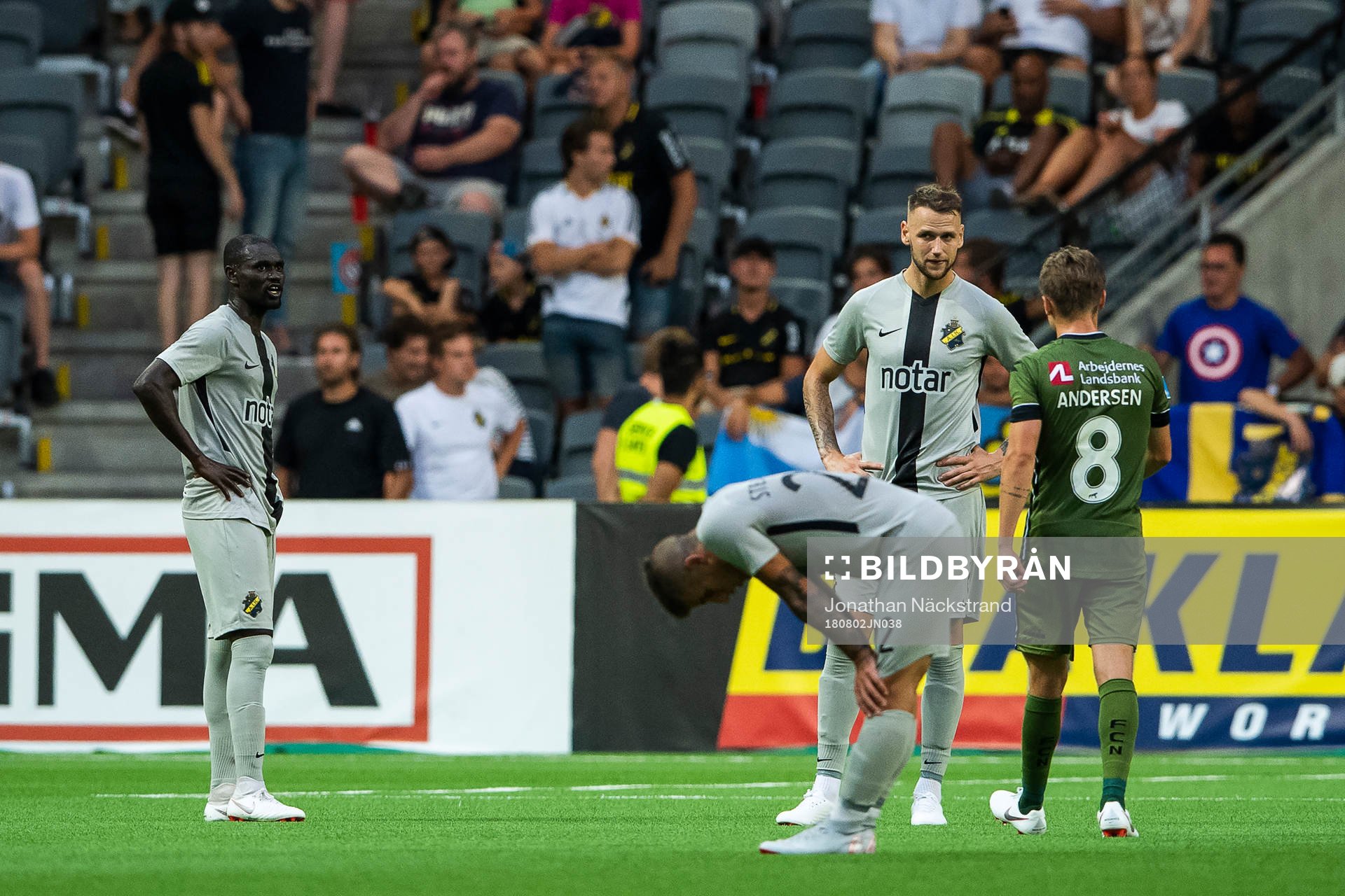 Players of AIK look dejected