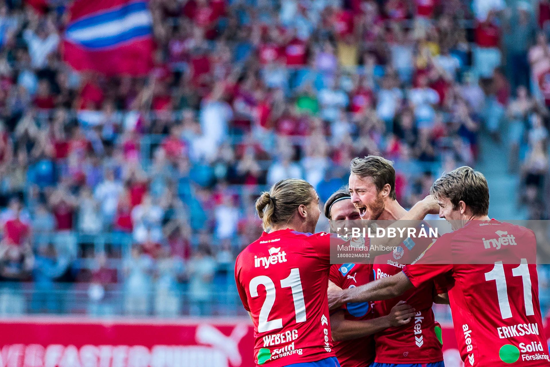 Helsingborgs Rasmus Jönsson jublar