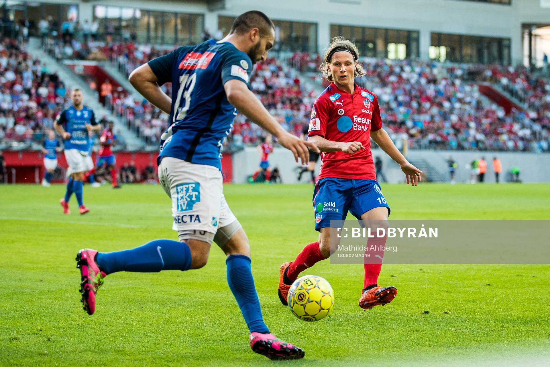 Norrbys Kardo Sarchel Aso Omar och Helsingborgs Max Svensson