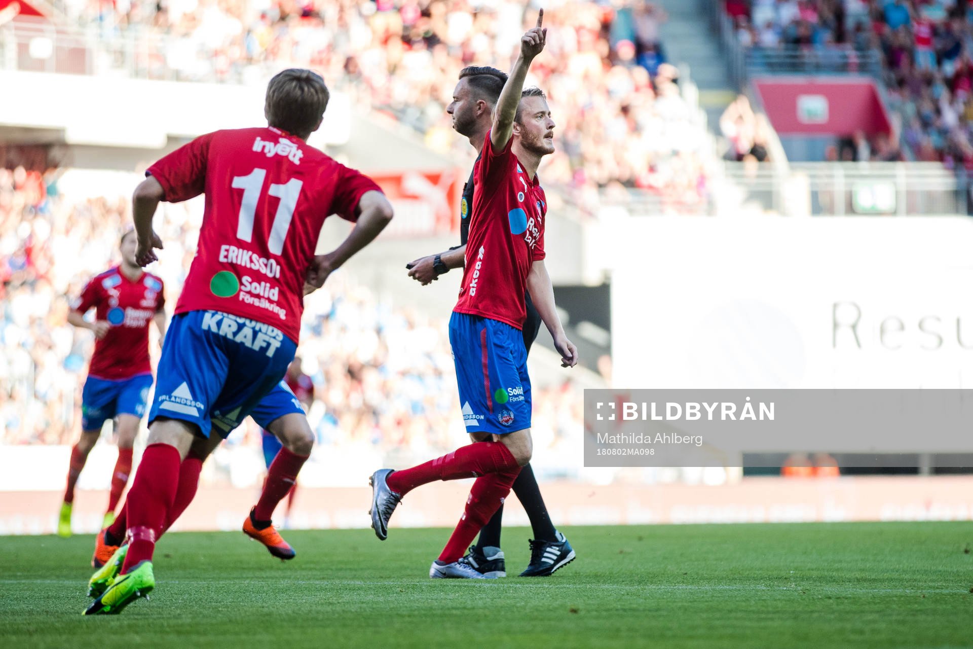 Helsingborgs Rasmus Jönsson jublar
