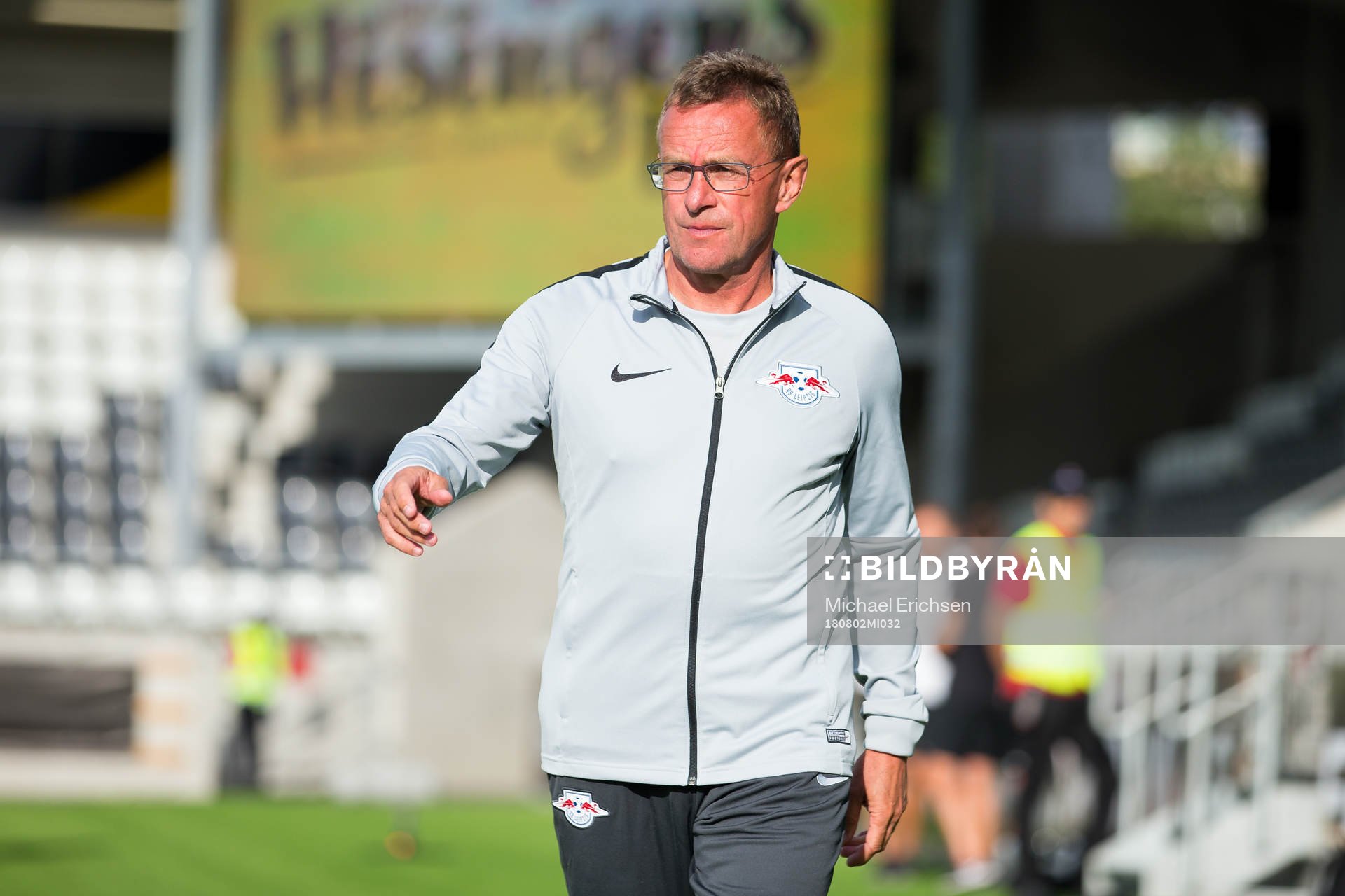 Coach Ralf Rangnick of Leipzig