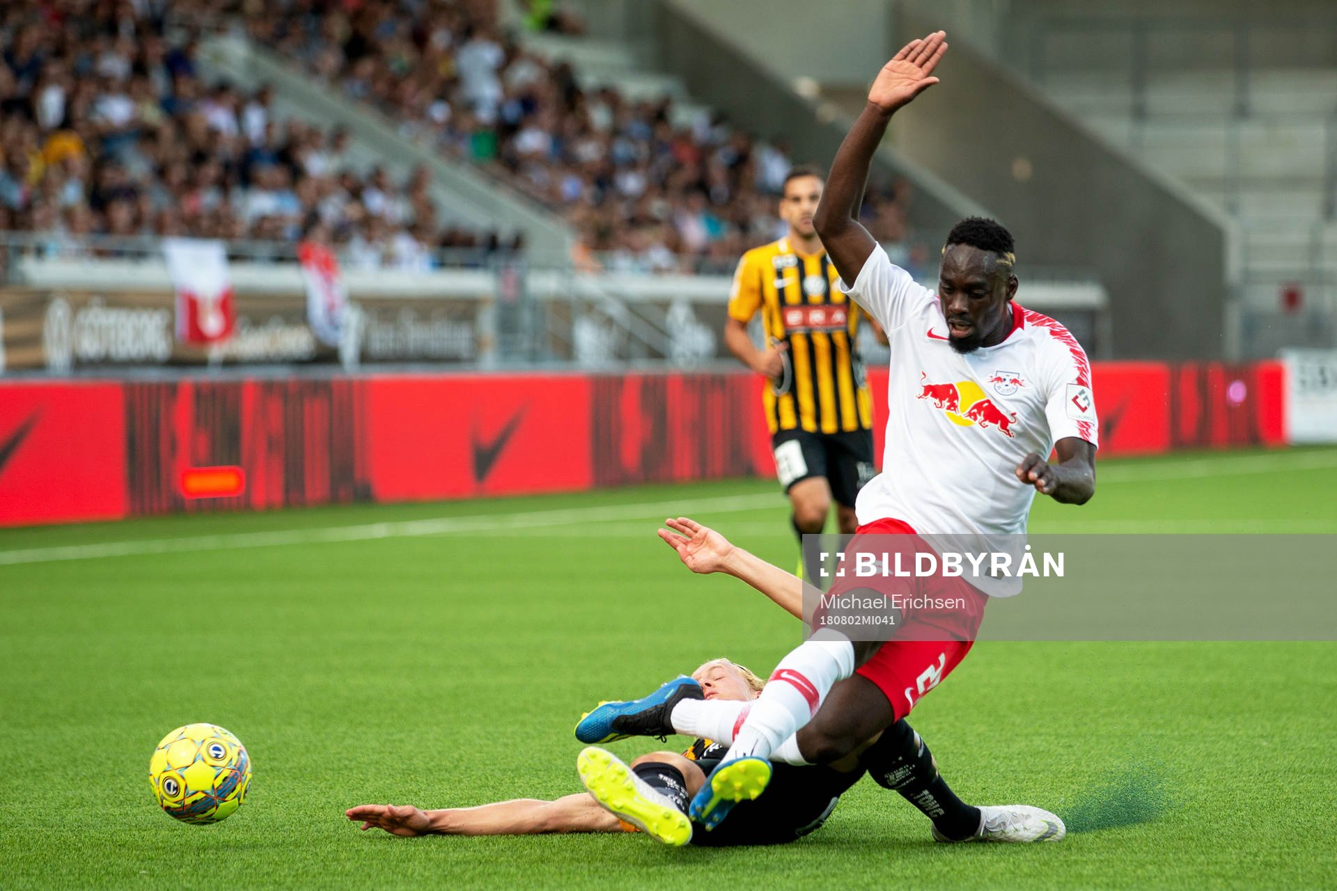 Gustav Berggren of Häcken and Jean-Kévin Augustin of