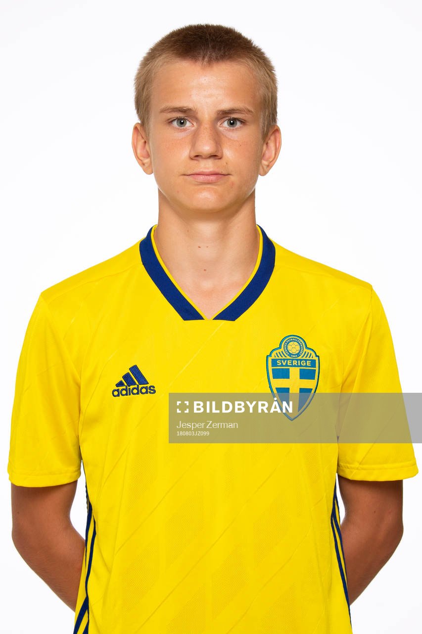 Max Petersson i P15-landslaget poserar för porträtt den 3 augusti 2018 i Stockholm.
