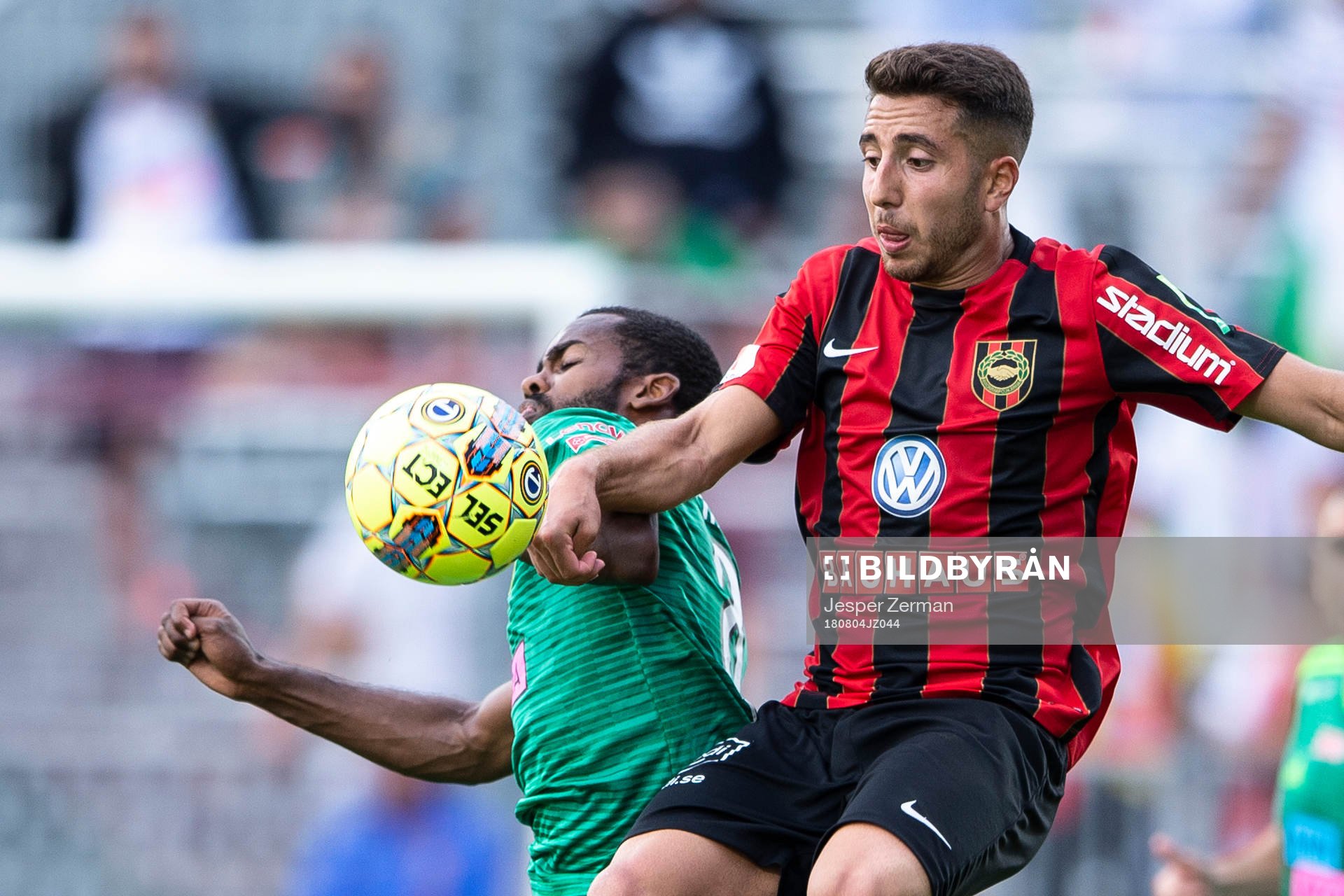 Brommapojkarnas Moustafa Zeidan och Dalkurds Ammar Ahmed