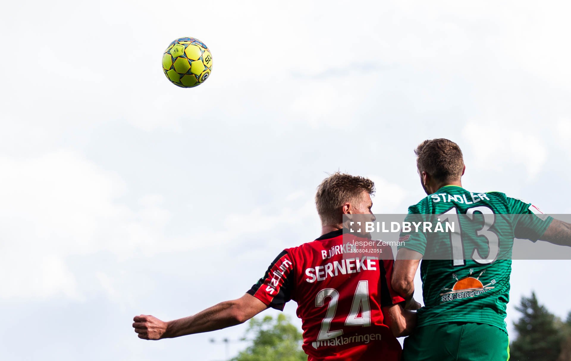 Brommapojkarnas Fritiof Björkén och Dalkurds Andrew