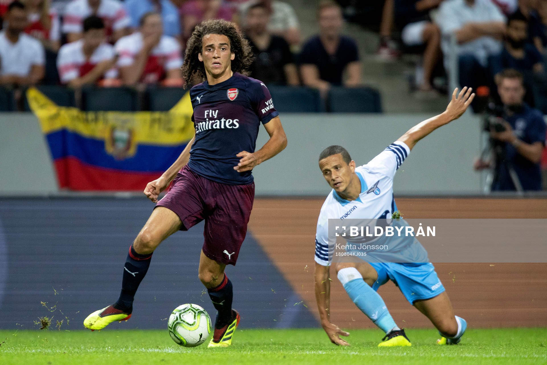 Matteo Guendouzi of Arsenal and Luiz Felipe of Lazio