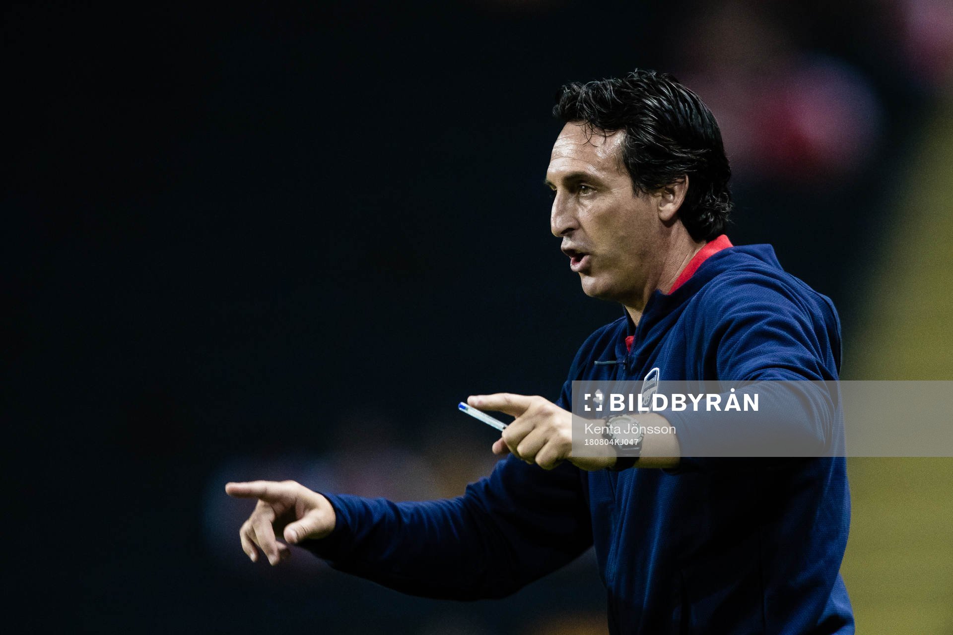 Coach Unai Emery of Arsenal