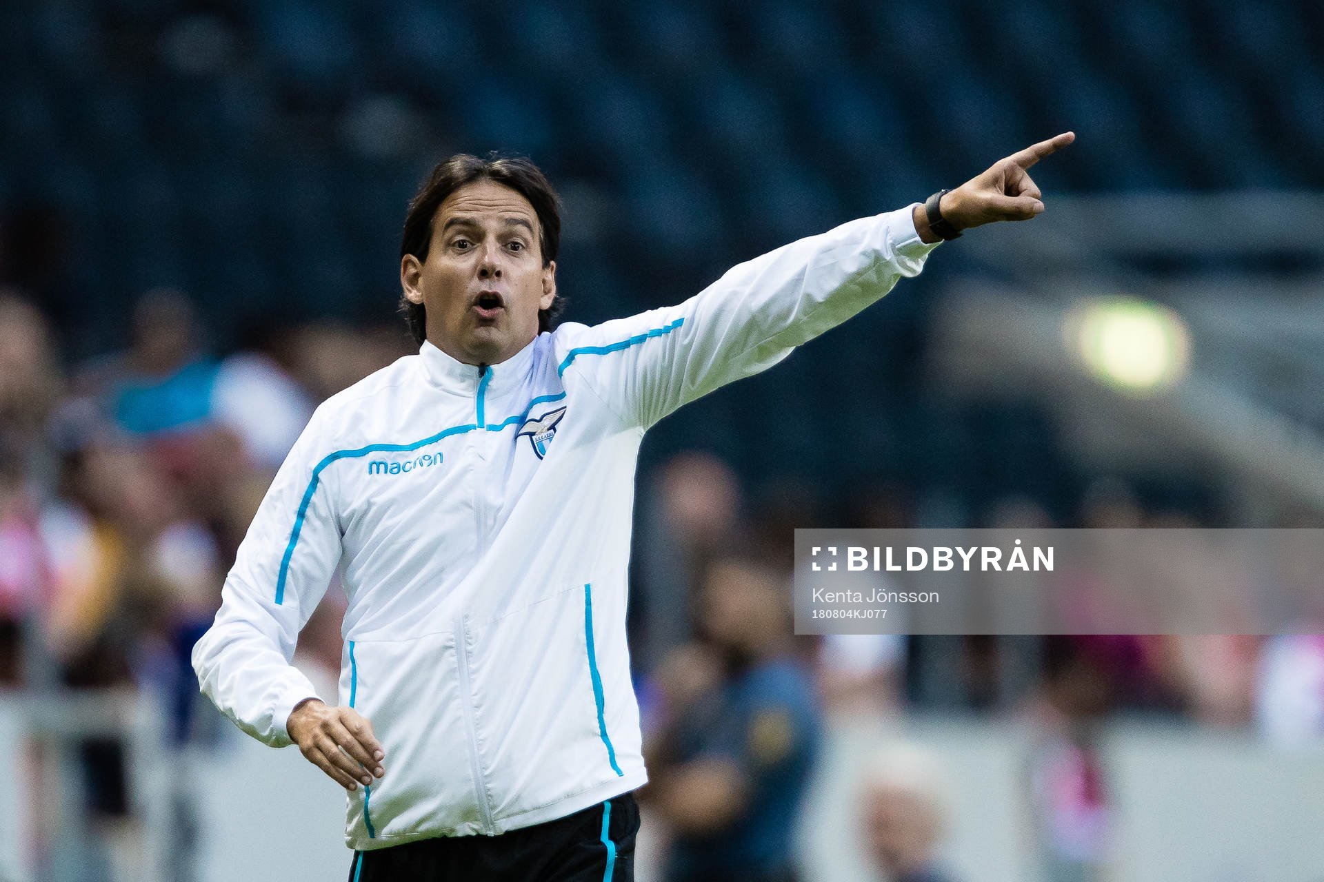 Coach Simone Inzaghi of Lazio