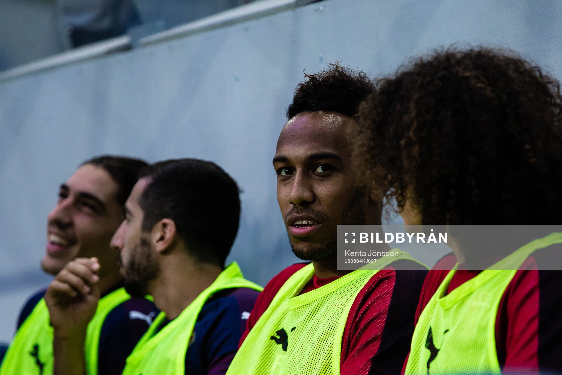 Pierre-Emerick Aubameyang of Arsenal prior to the