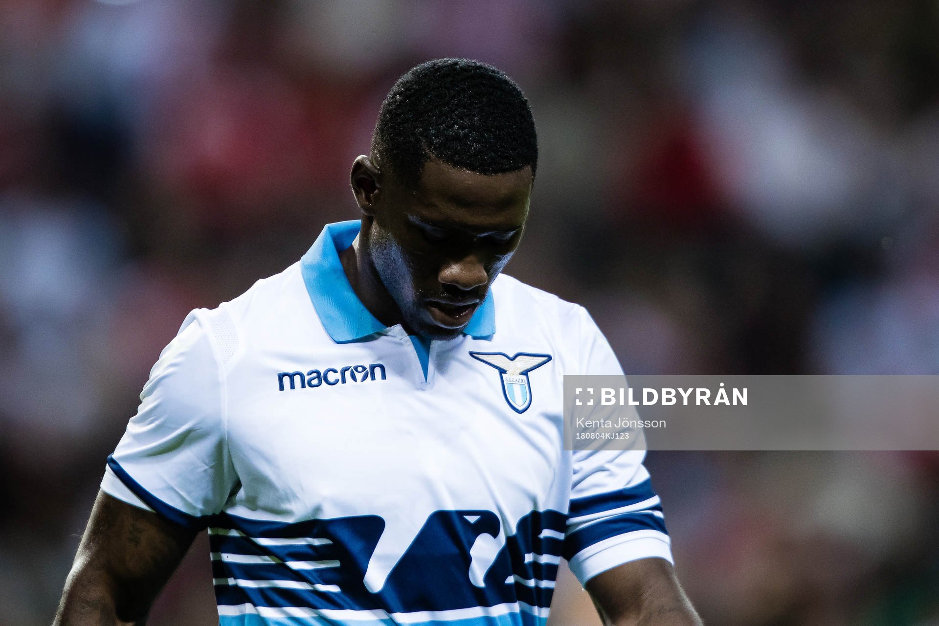 Bastos of Lazio looks dejected