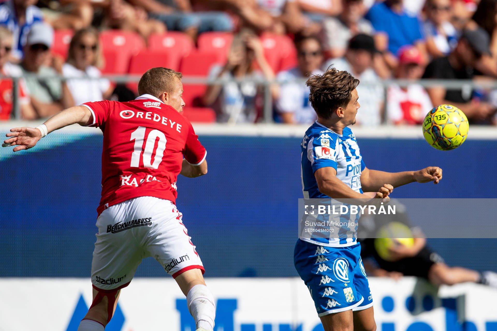 Kalmars Tobias Eriksson och IFK Göteborgs Amin Affane