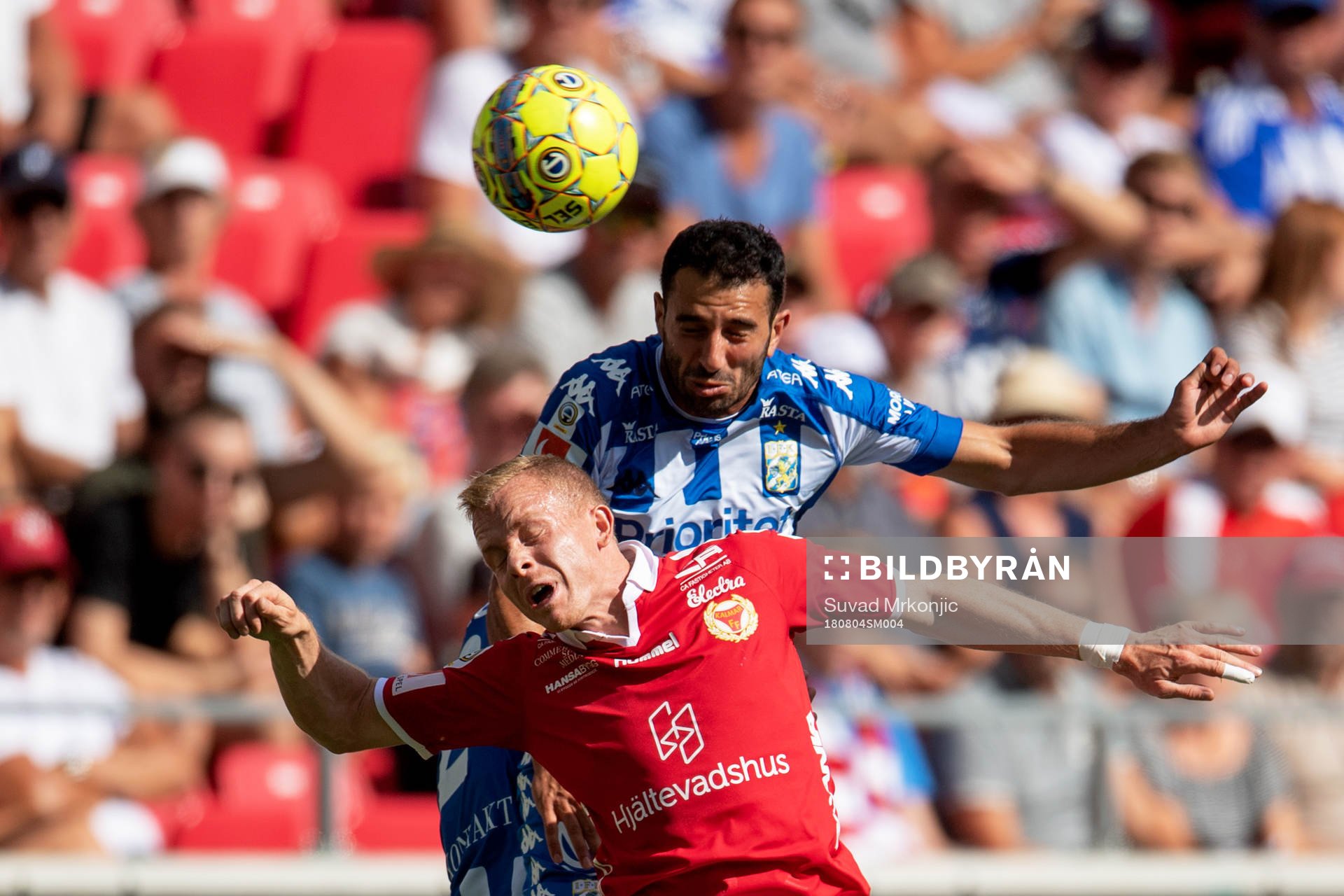 Kalmars Tobias Eriksson och IFK Göteborgs André Calisir
