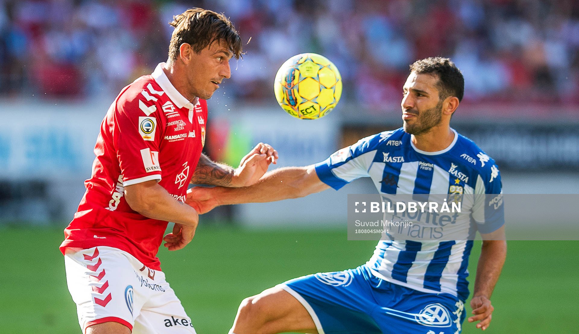 Kalmars Erton Fejzullahu och IFK Göteborgs André Calisir