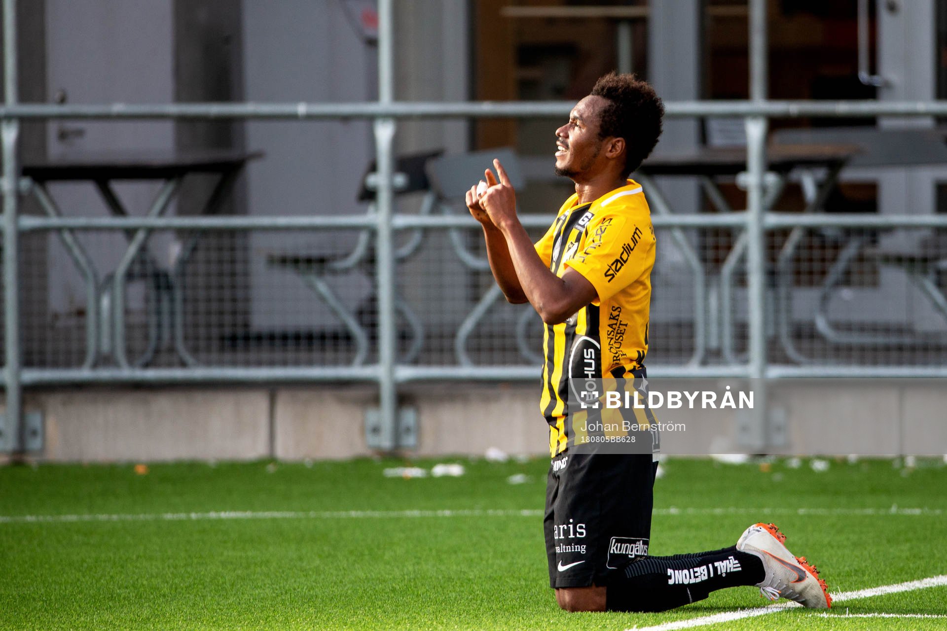 Häckens Nasiru Mohammed jublar