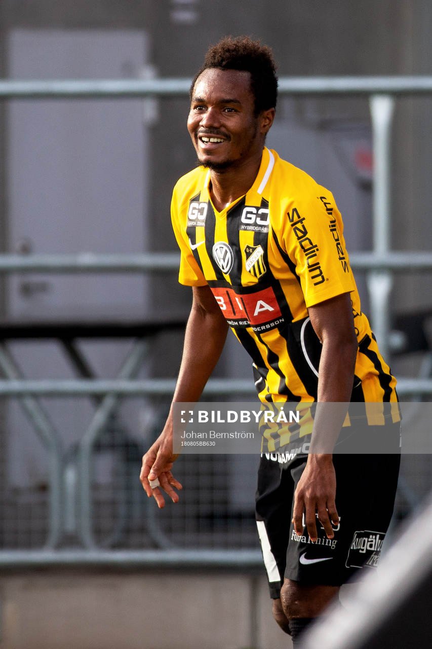 Häckens Nasiru Mohammed jublar