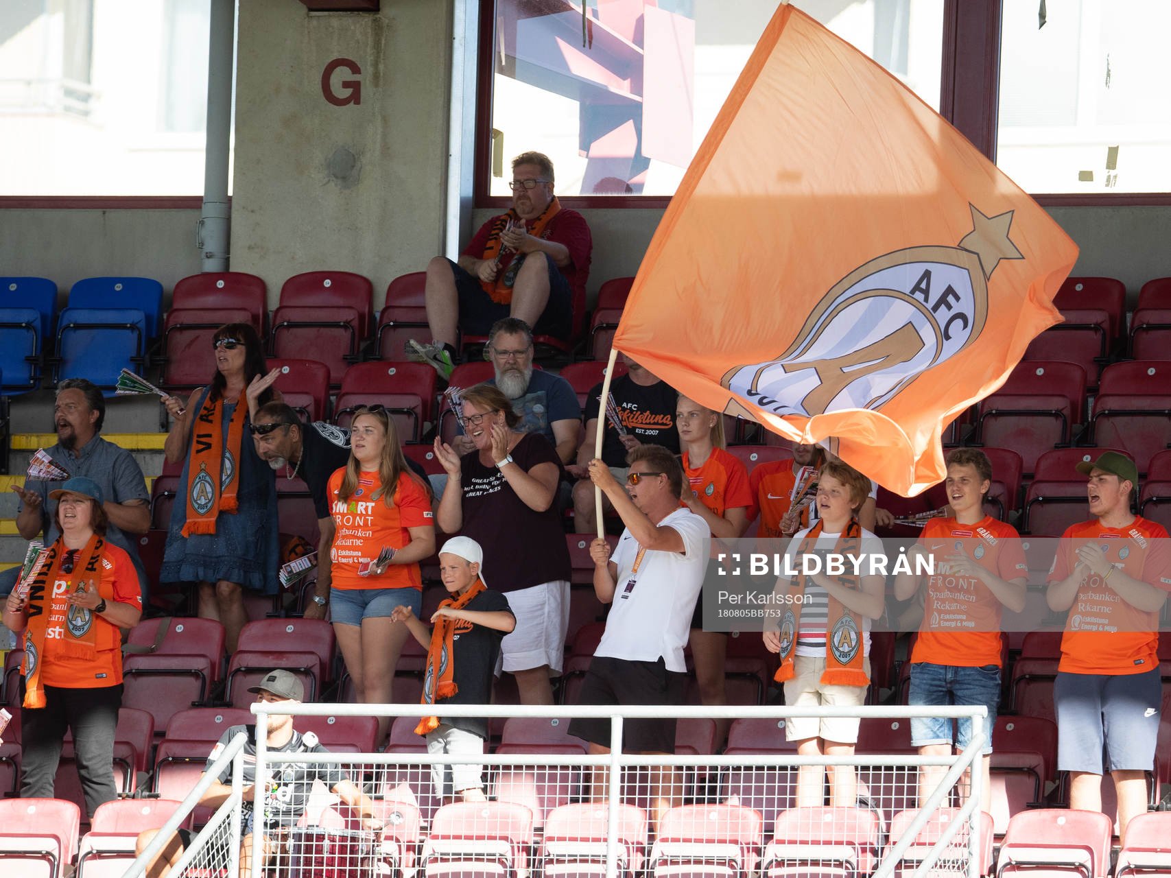 AFC Eskilstunas supportrar på läktaren