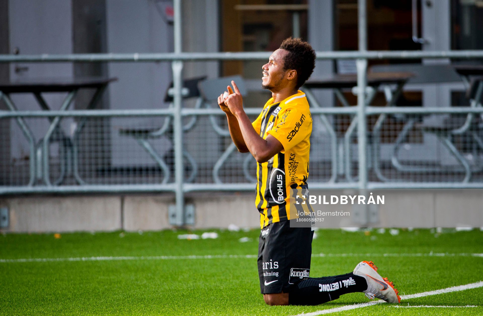 Häckens Nasiru Mohammed jublar