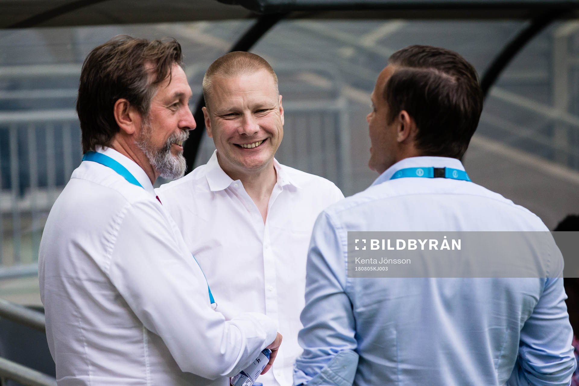 Hammarbys tränare Stefan Billborn med Cmores Åke Unger