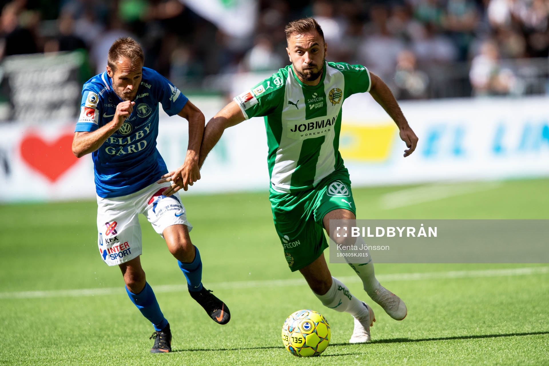 Trelleborgs Zoran Jovanovic och Hammarbys Muamer Tankovic