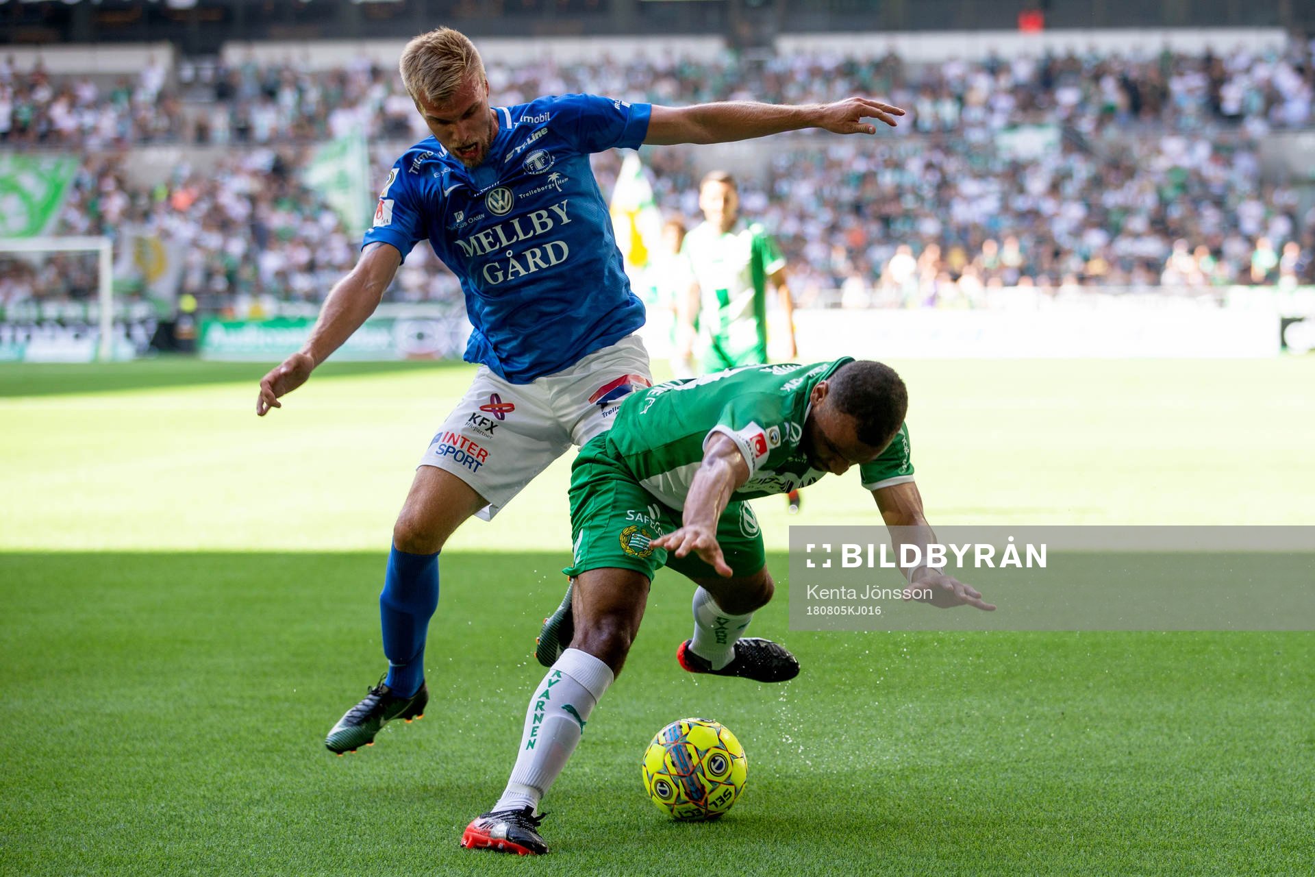 Trelleborgs Robin Nilsson och Hammarbys Serge-Junior