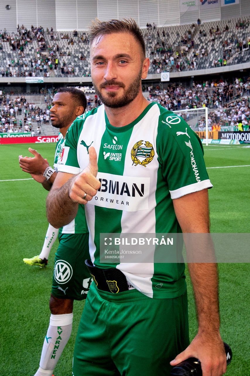 Hammarbys Muamer Tankovic jublar