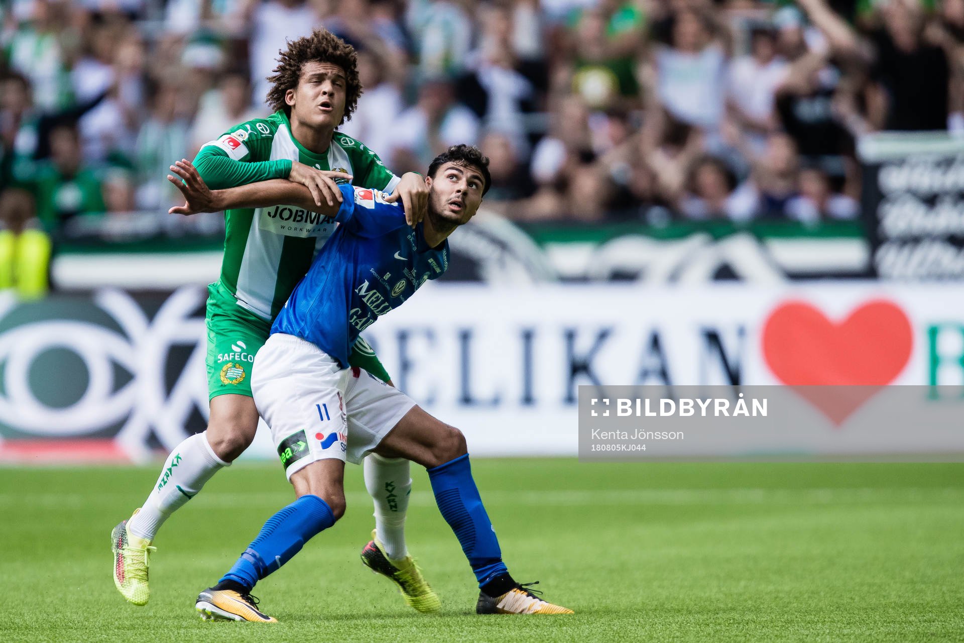 Hammarbys Neto Borges och Trelleborgs Deniz Hümmet