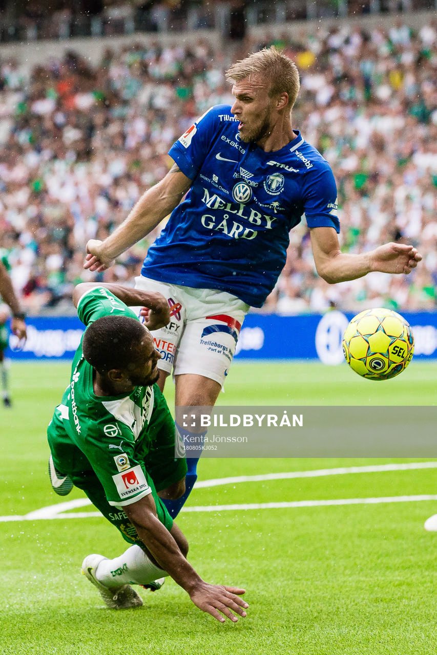 Trelleborgs Robin Nilsson och Hammarbys Junes Barny
