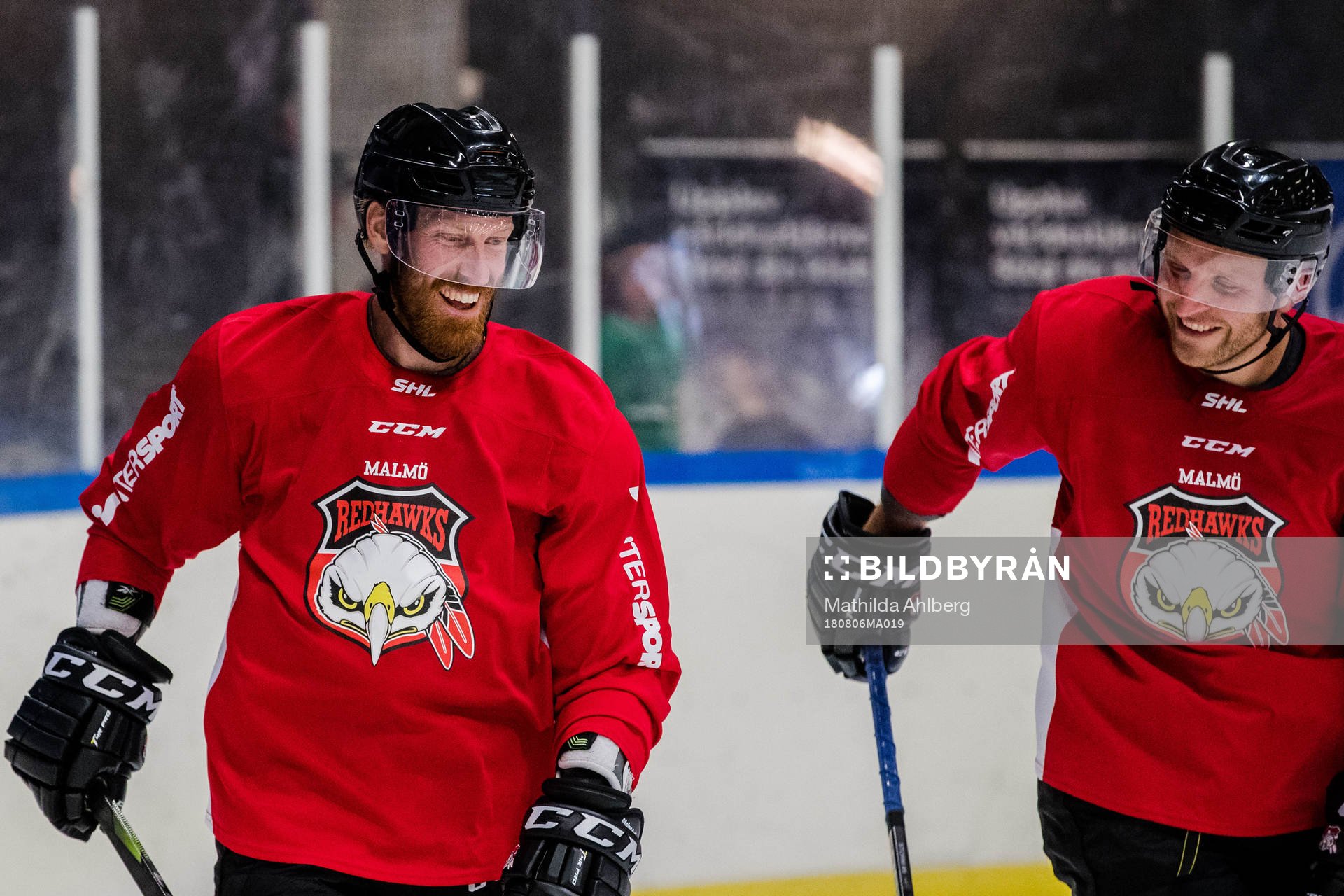 Malmö Redhawks Jens Olsson och Frederik Storm