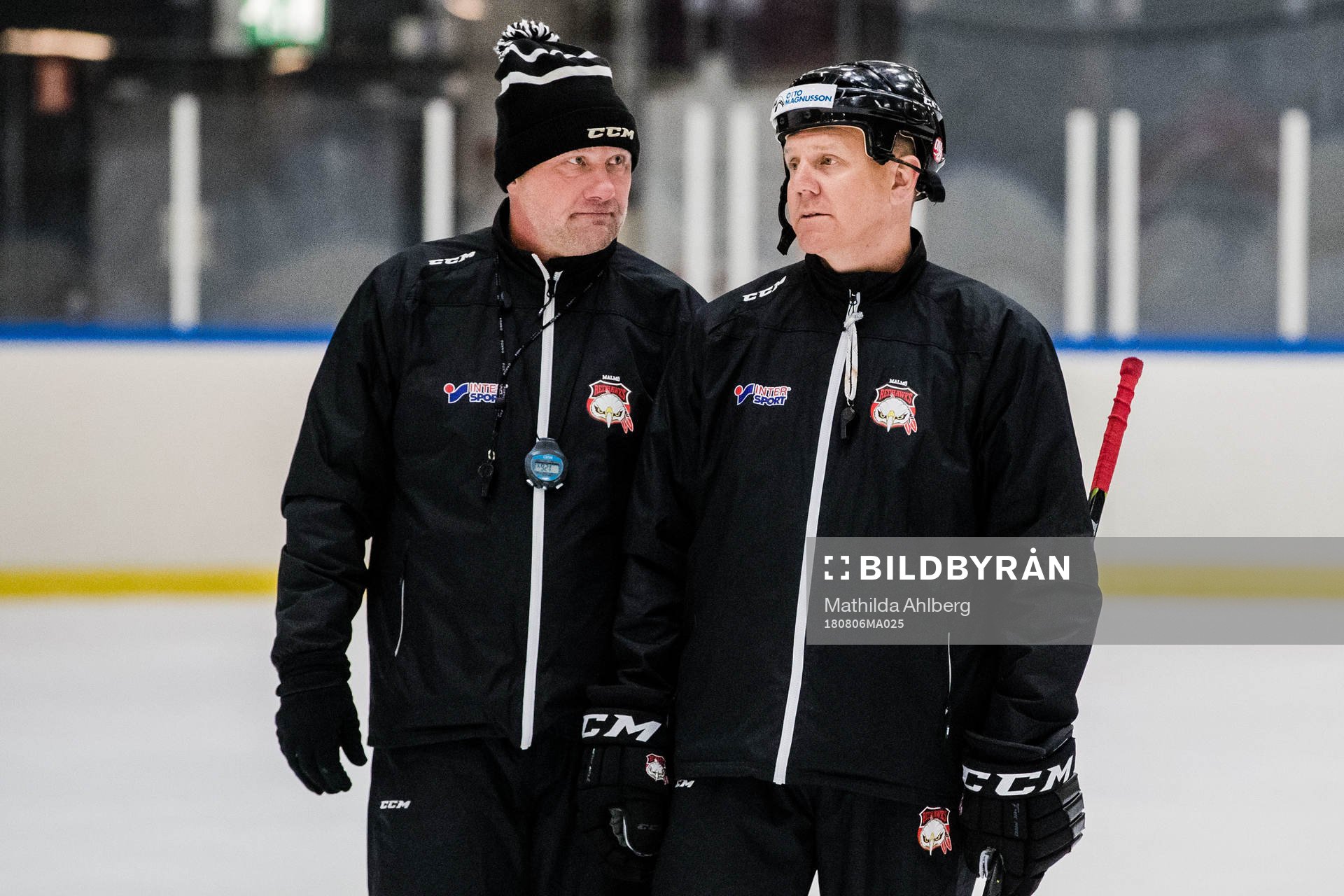 Malmö Redhawks tränare Peter Andersson och assisterande