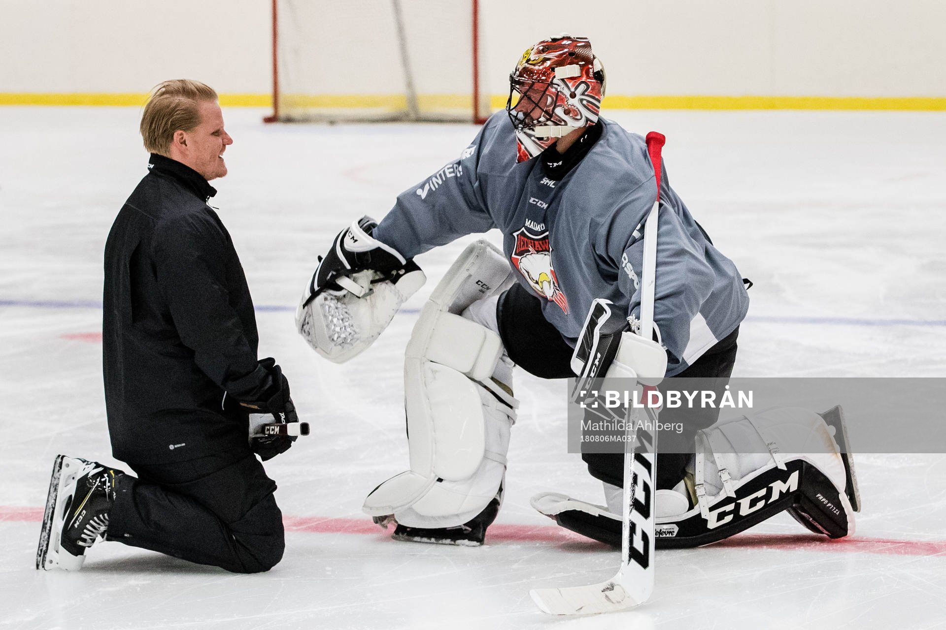 Malmö Redhawks målvaktstränare Henning Sohlberg och