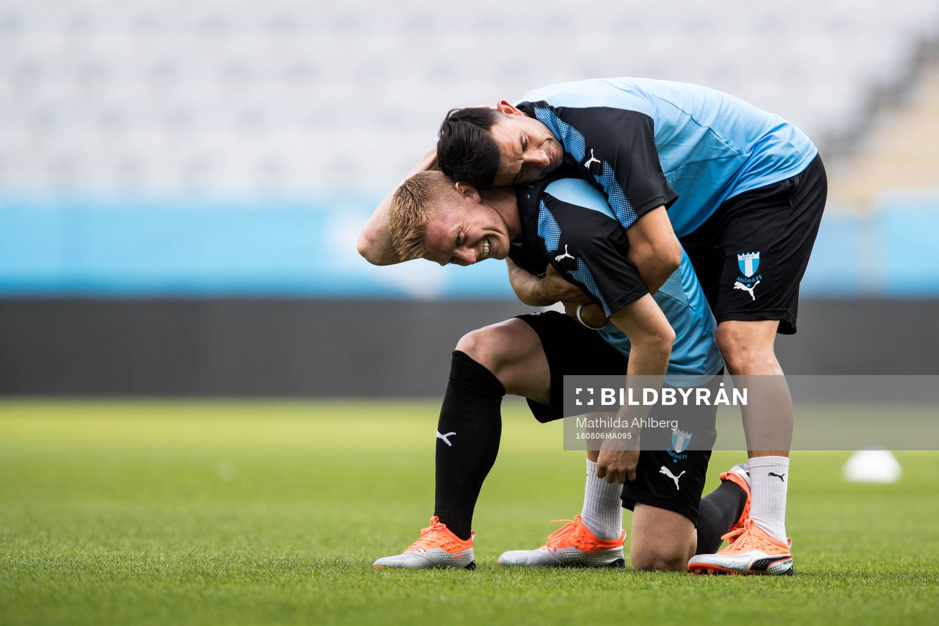 Anders Christiansen and Behrang Safari of Malmö FF
