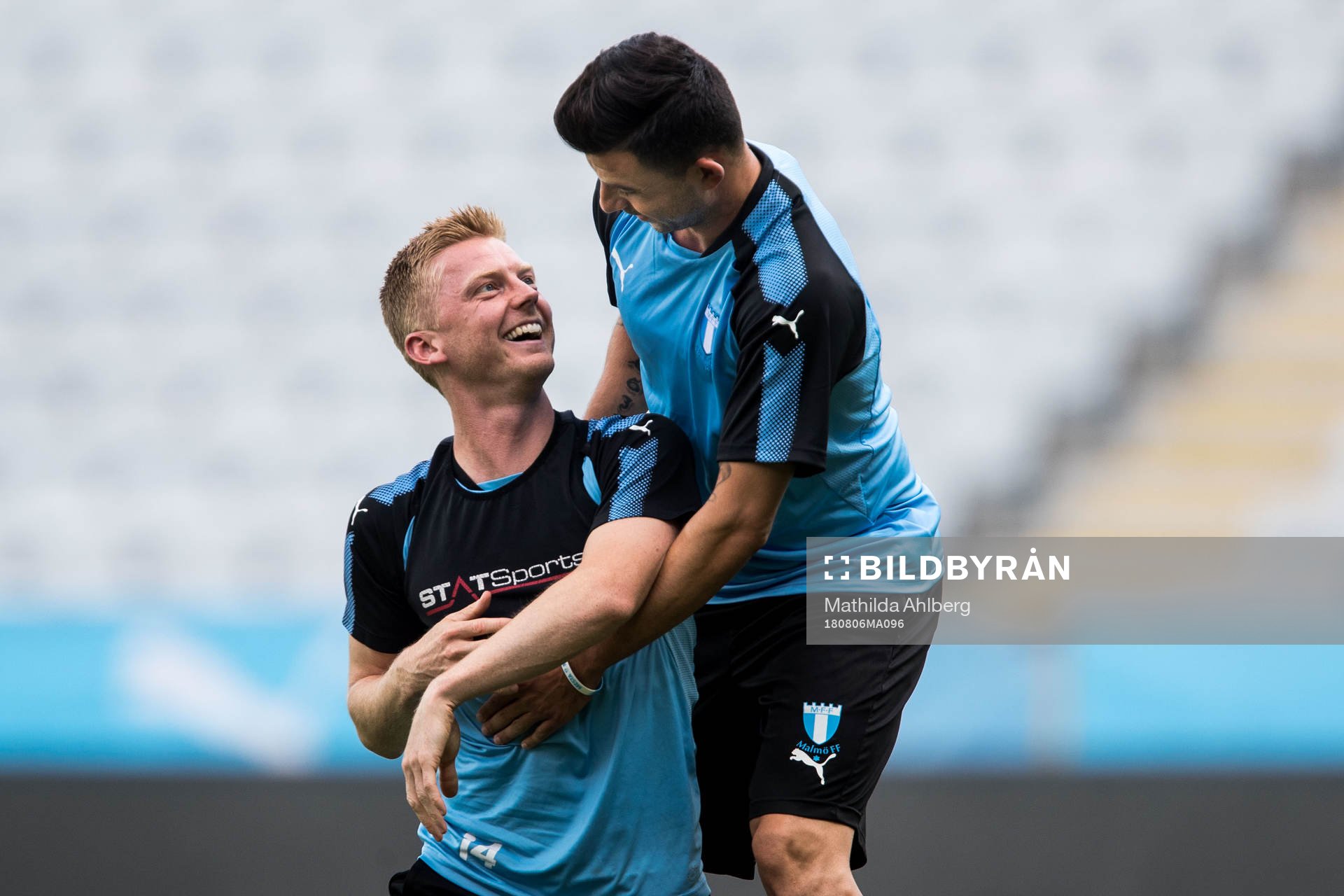 Anders Christiansen and Behrang Safari of Malmö FF