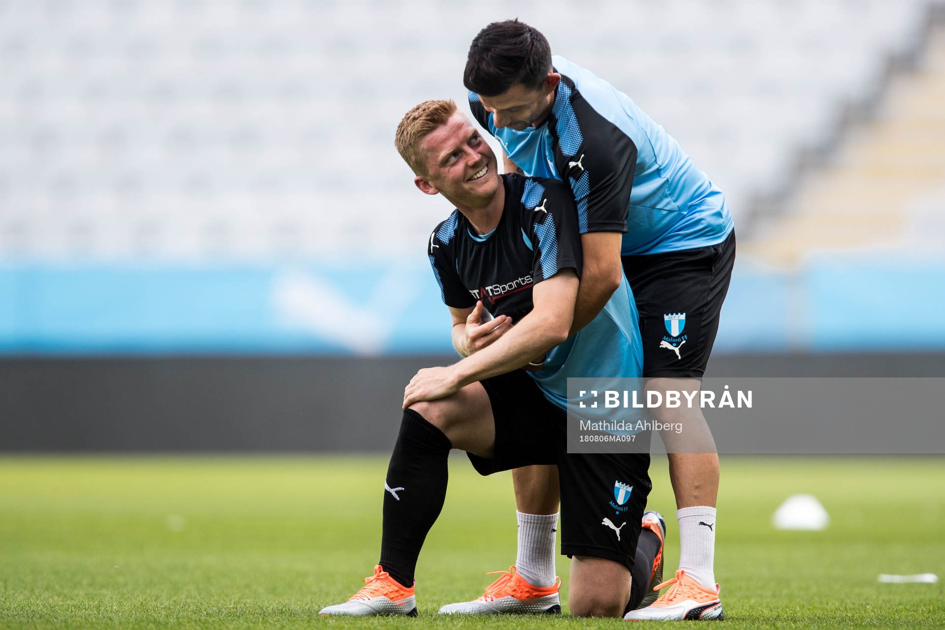 Anders Christiansen and Behrang Safari of Malmö FF